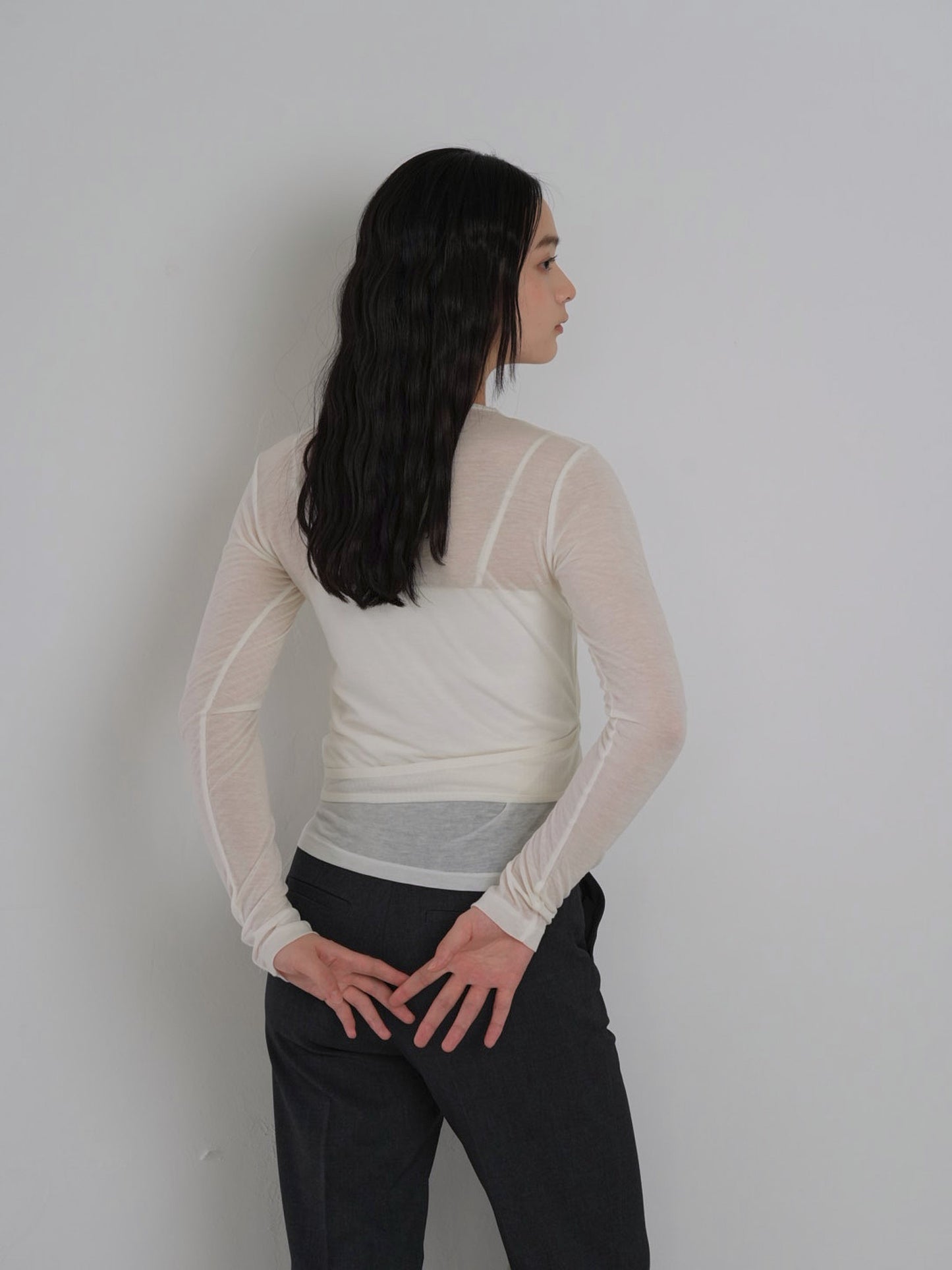 sheer wrap tops