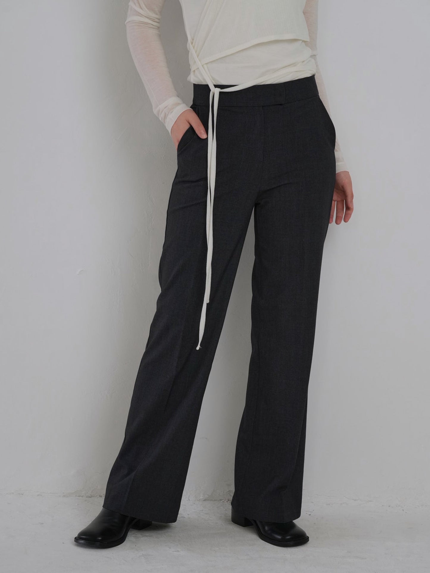 straight casual slacks