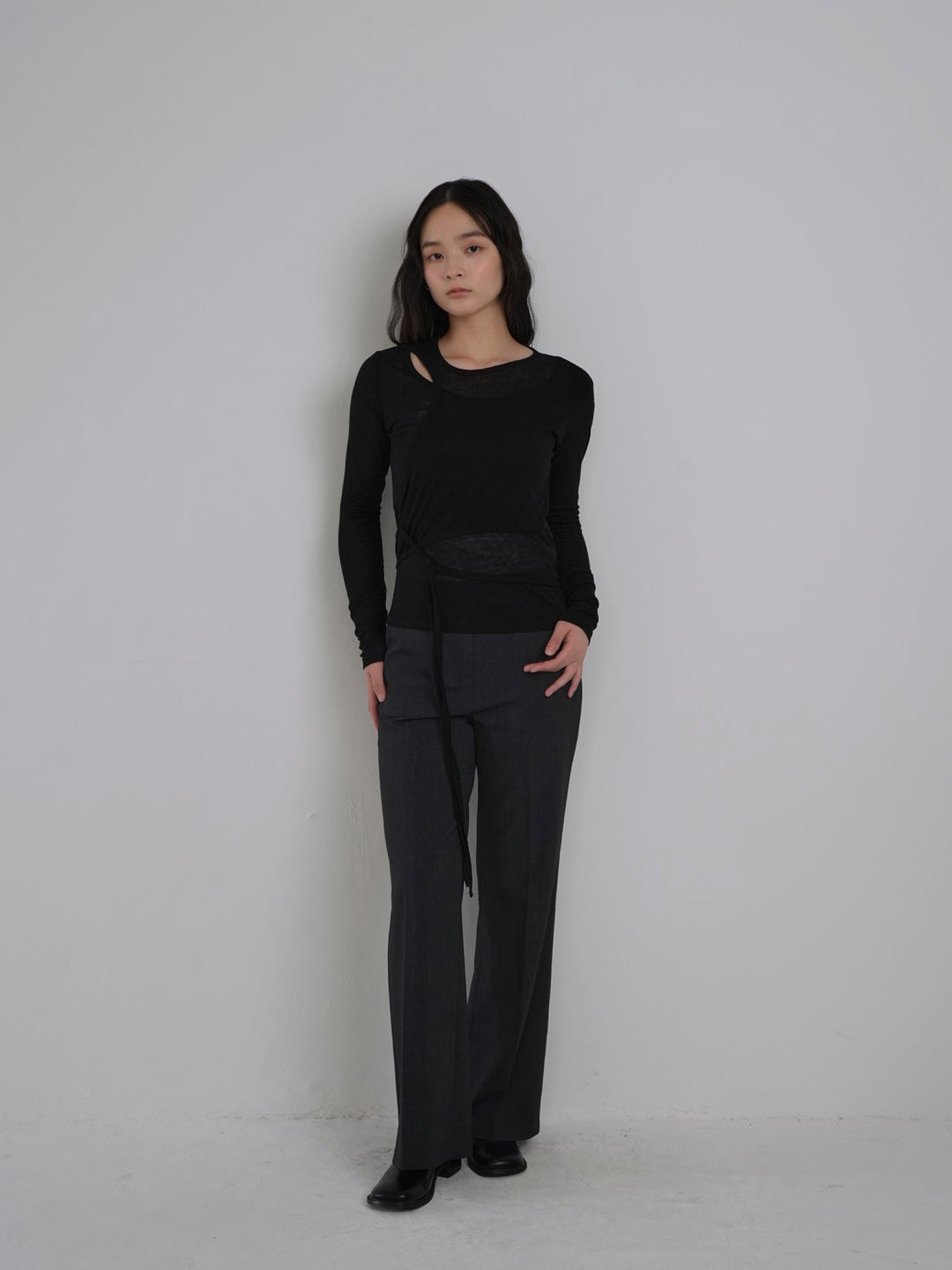 straight casual slacks