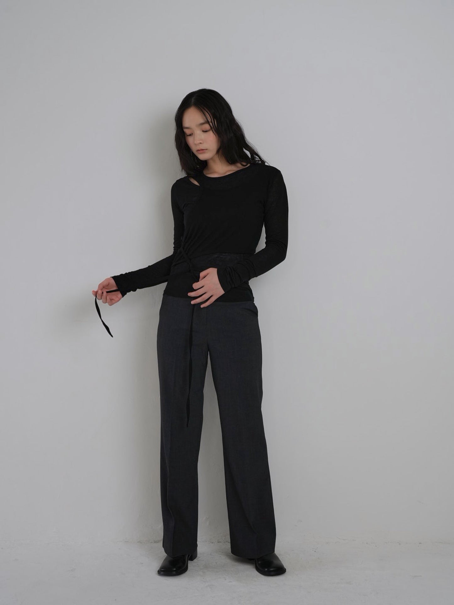 straight casual slacks