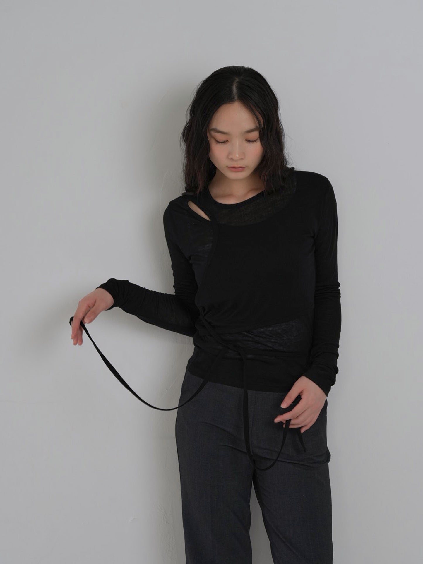 sheer wrap tops