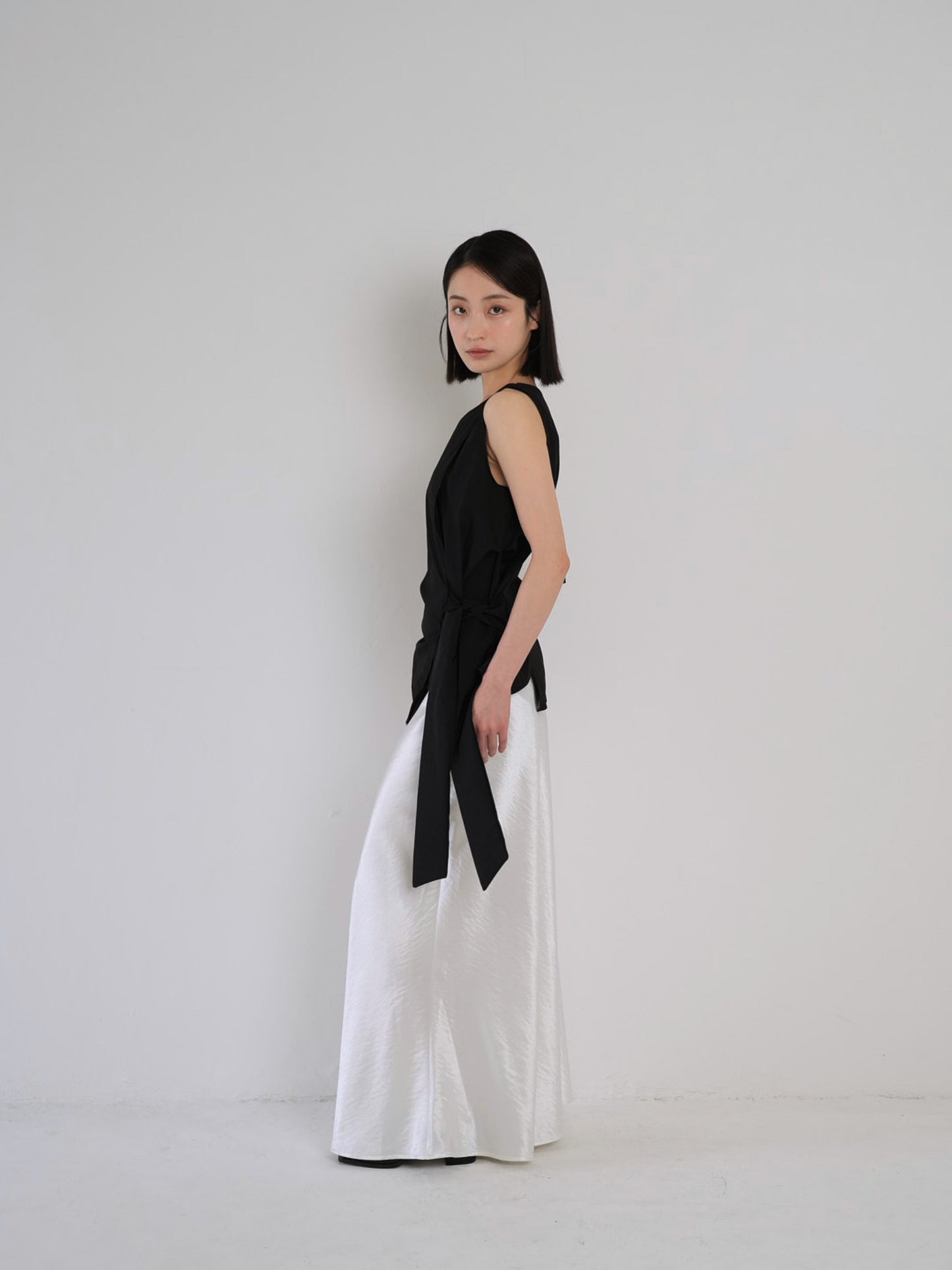 silk satin skirt