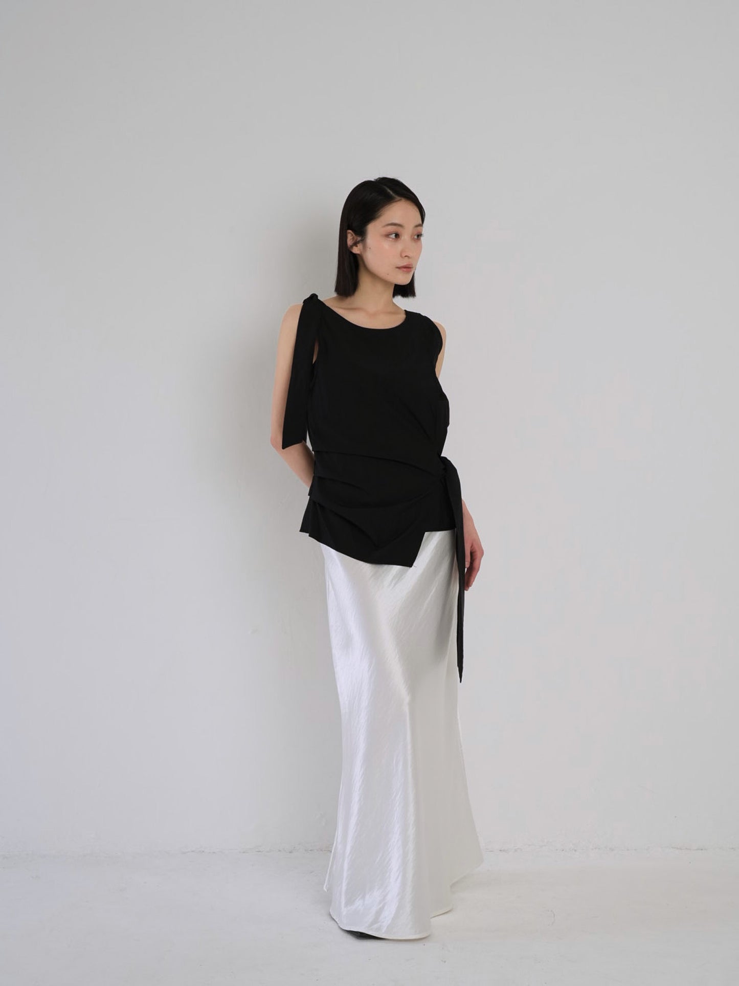 silk satin skirt