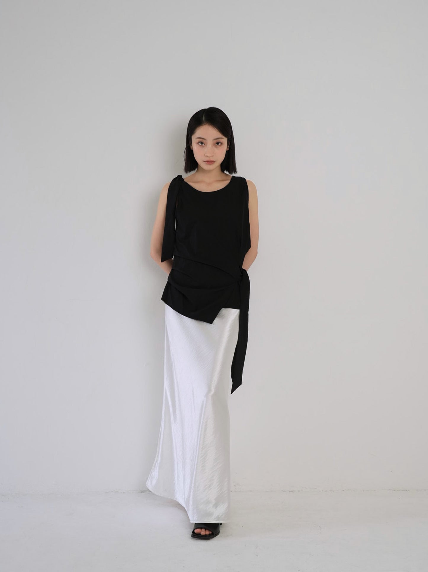 silk satin skirt