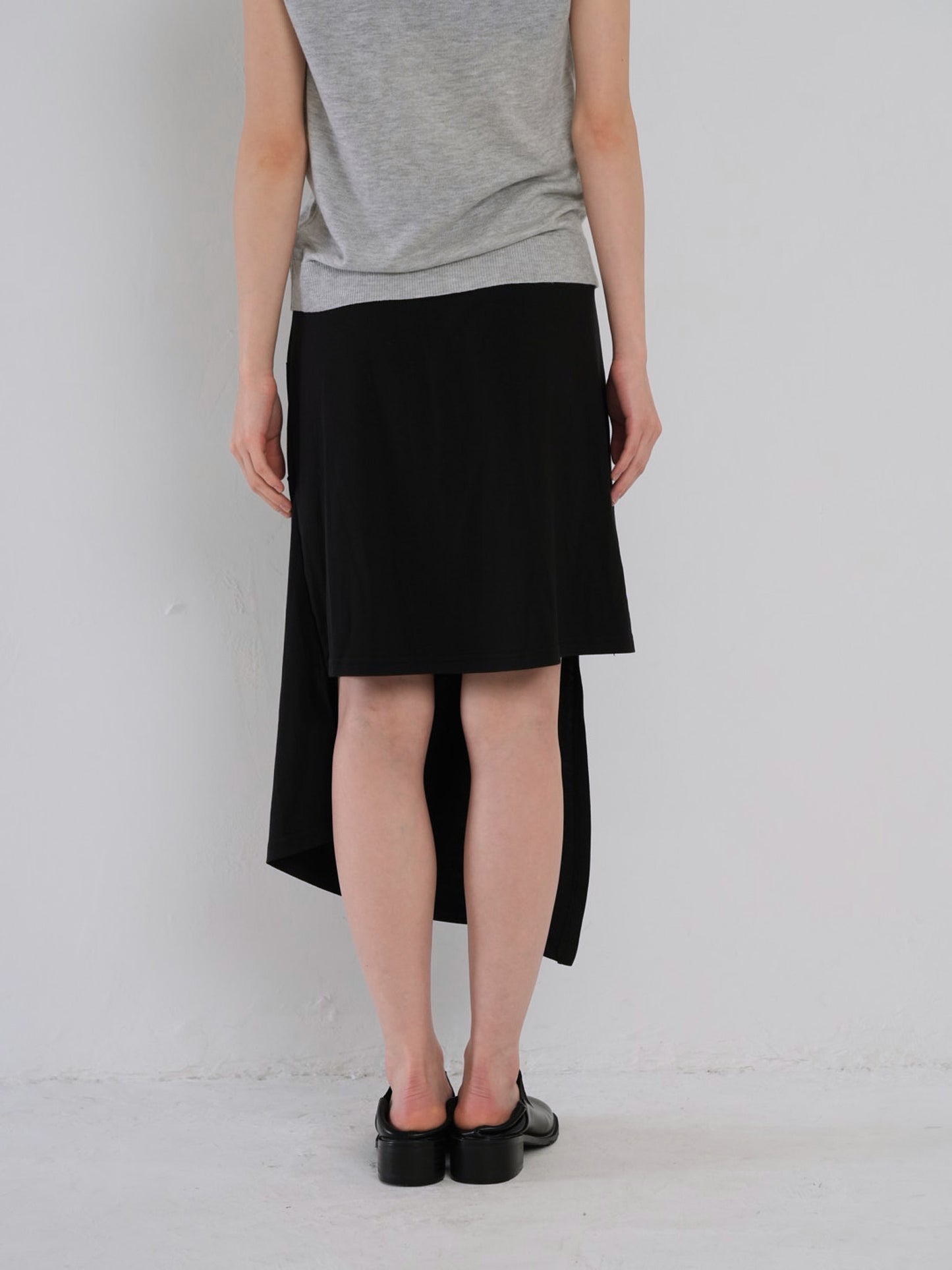 multi draping wrap skirt