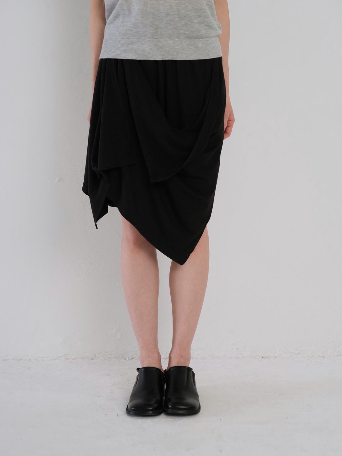 multi draping wrap skirt