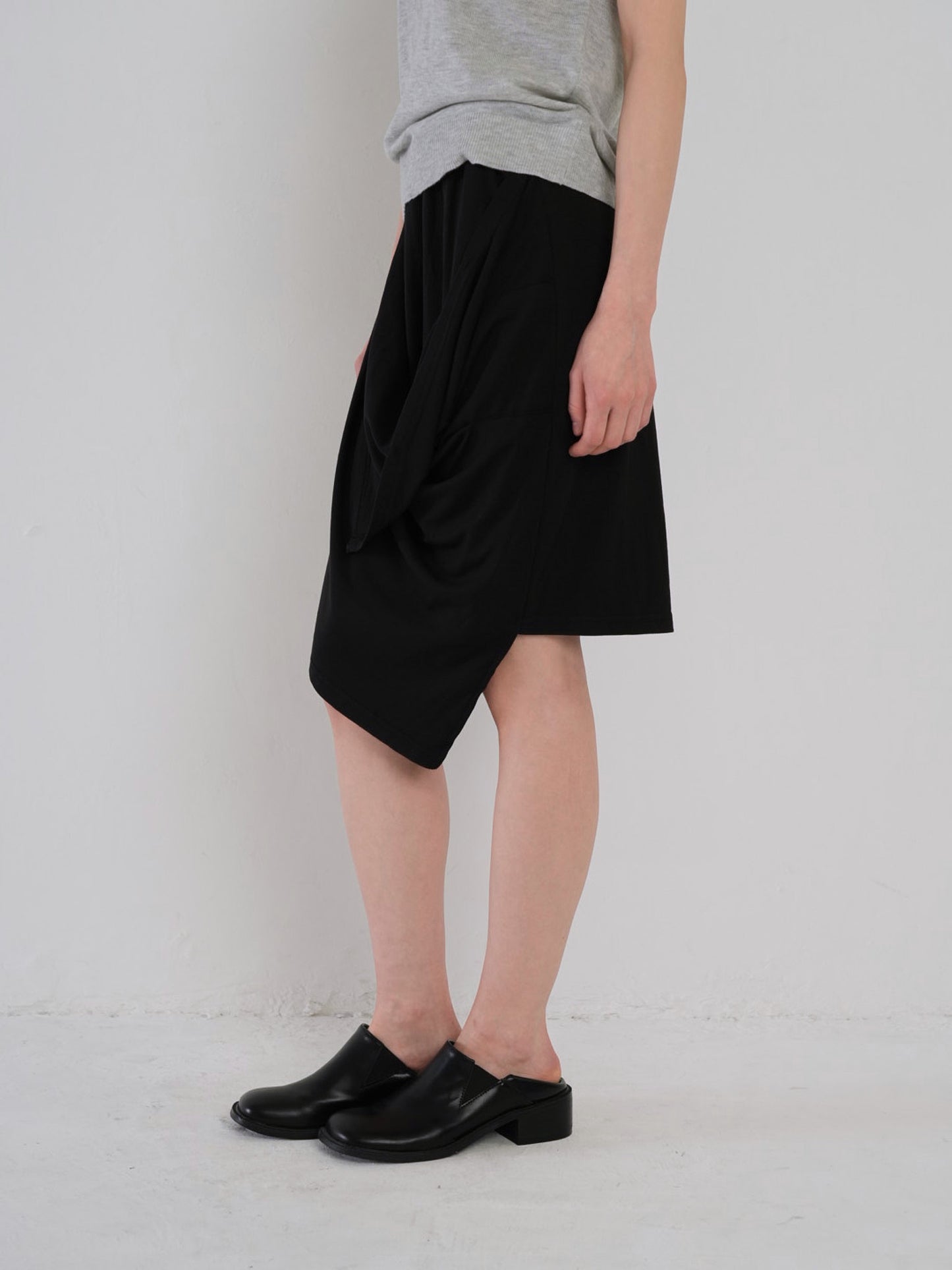 multi draping wrap skirt