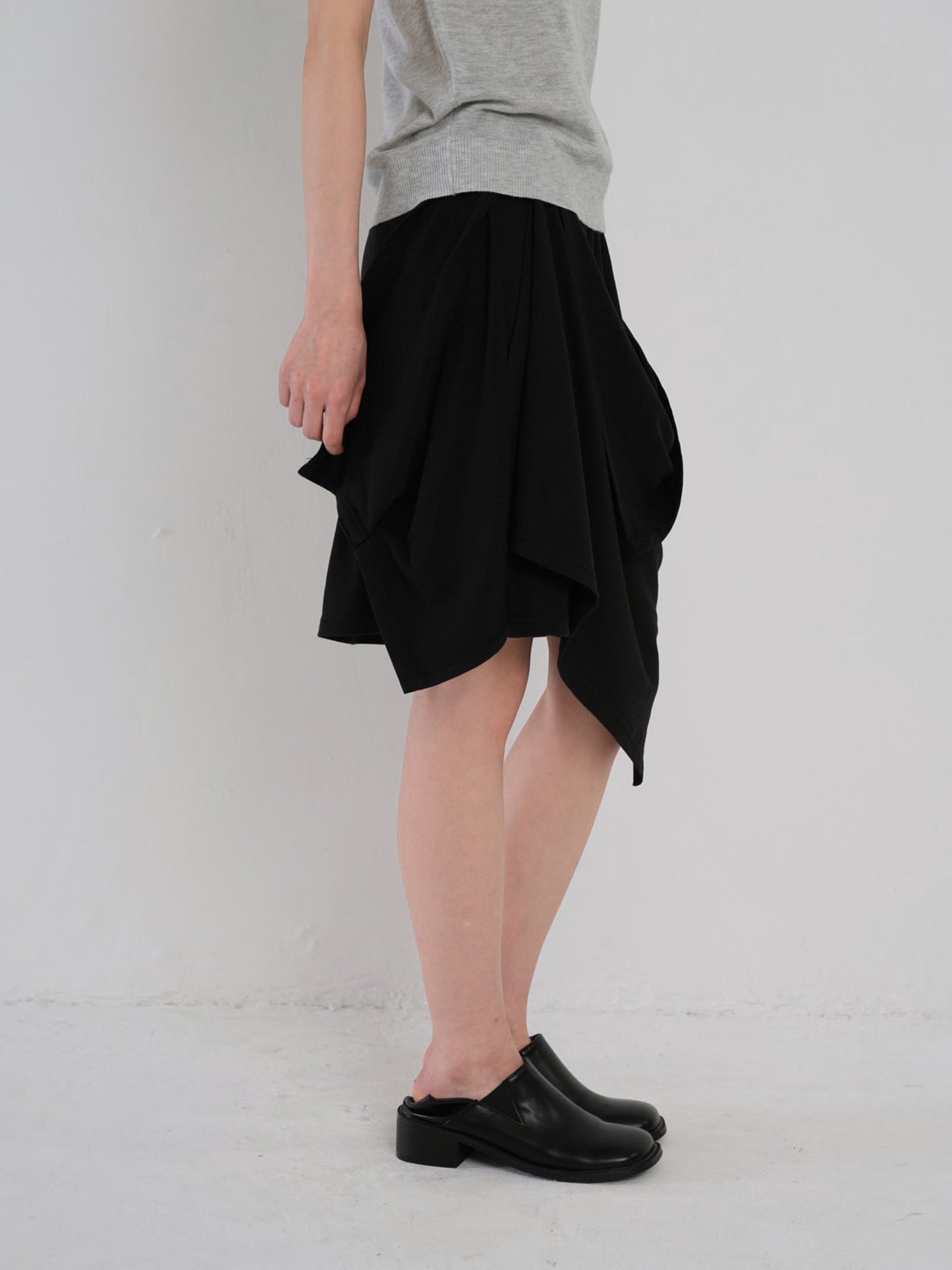 multi draping wrap skirt