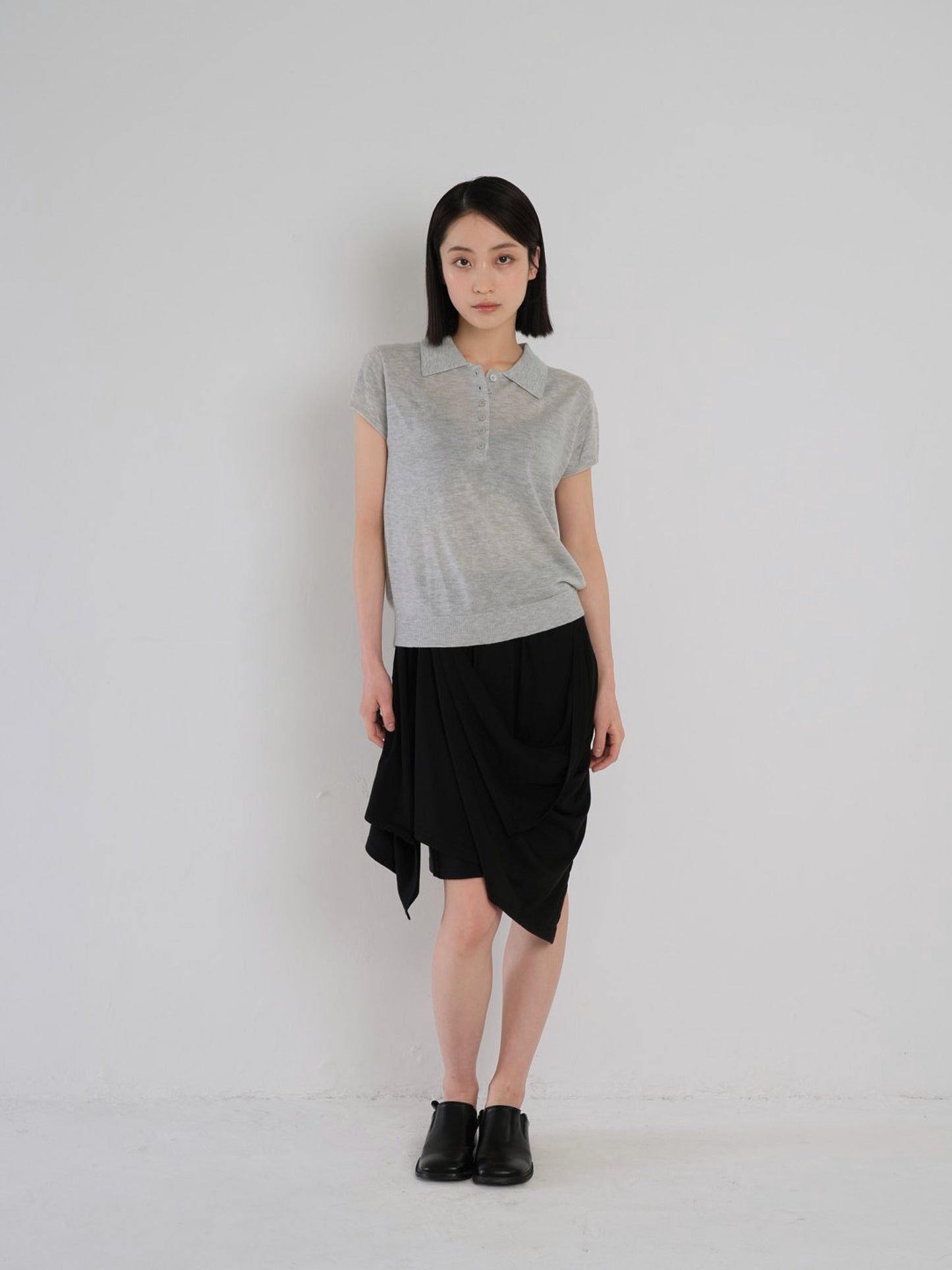 multi draping wrap skirt