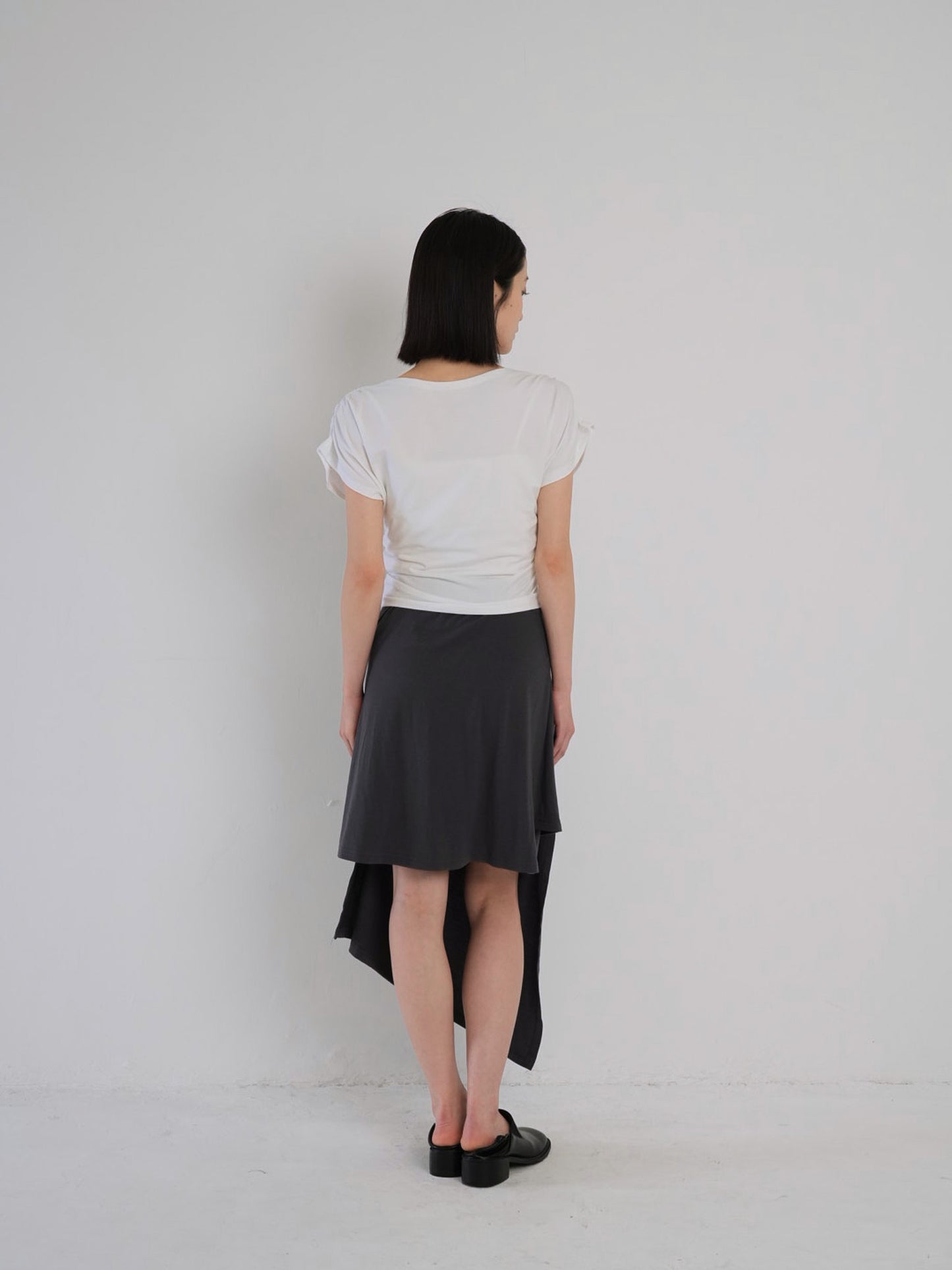multi draping wrap skirt