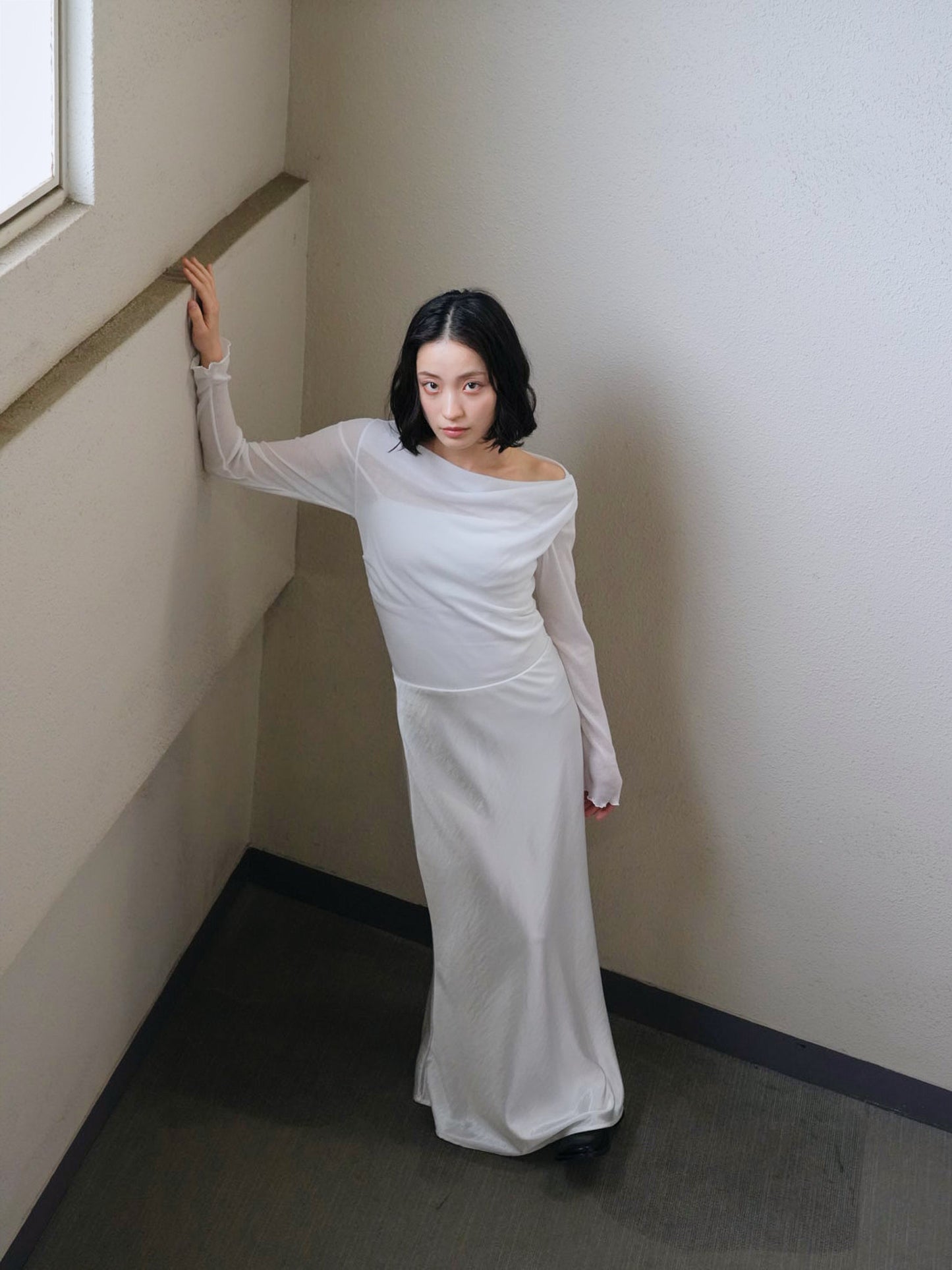 silk satin skirt