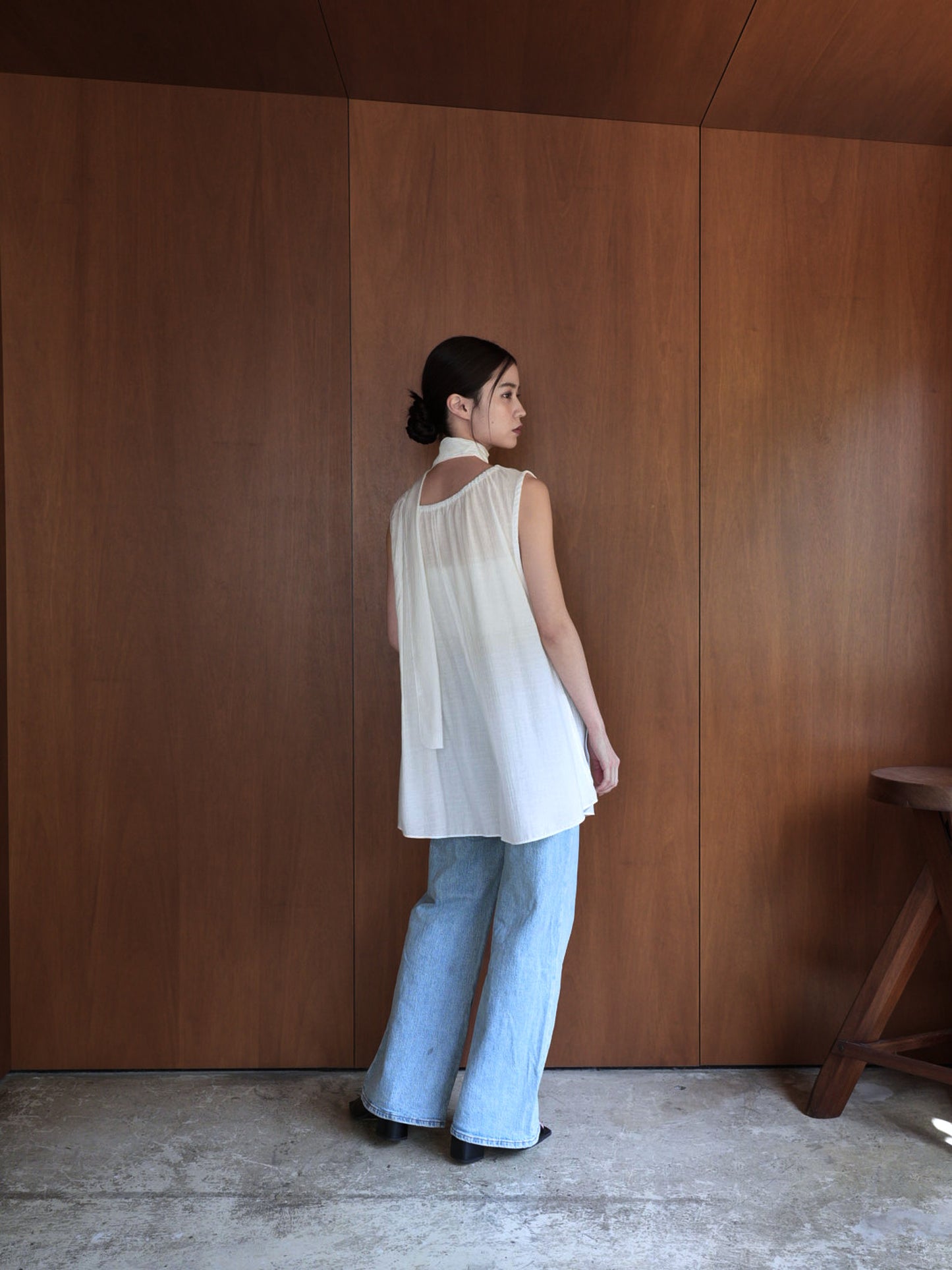 scarf wrinkle one piece