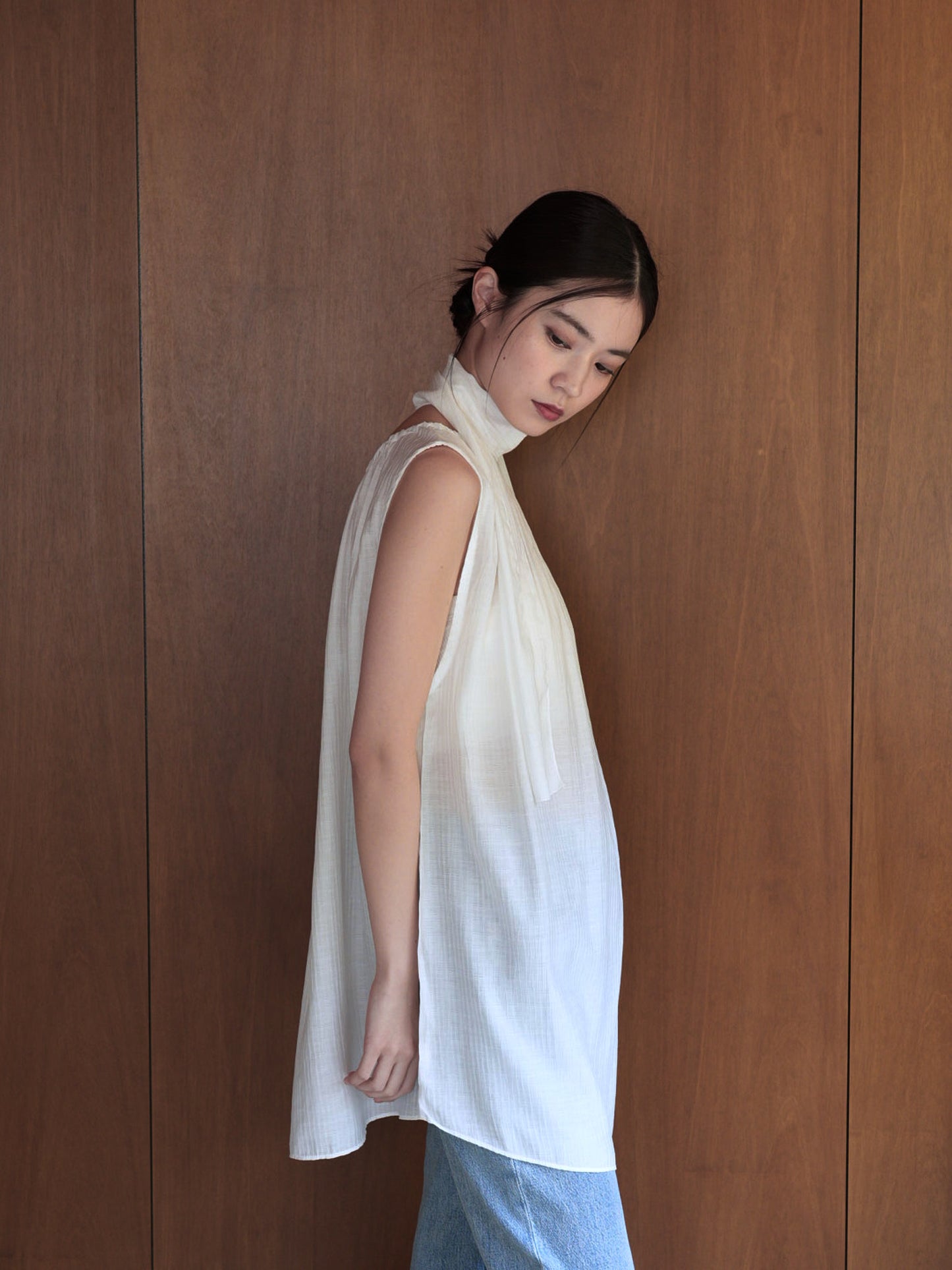 scarf wrinkle one piece