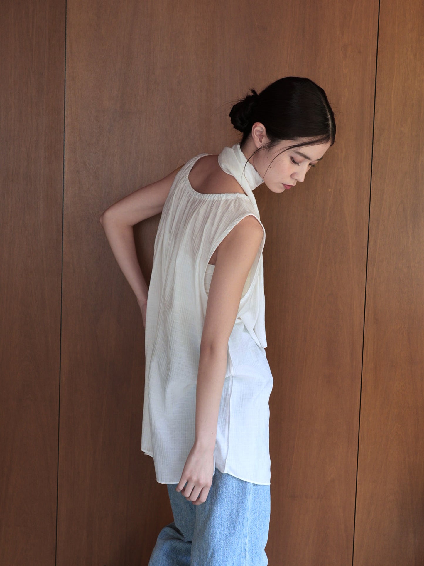 scarf wrinkle one piece
