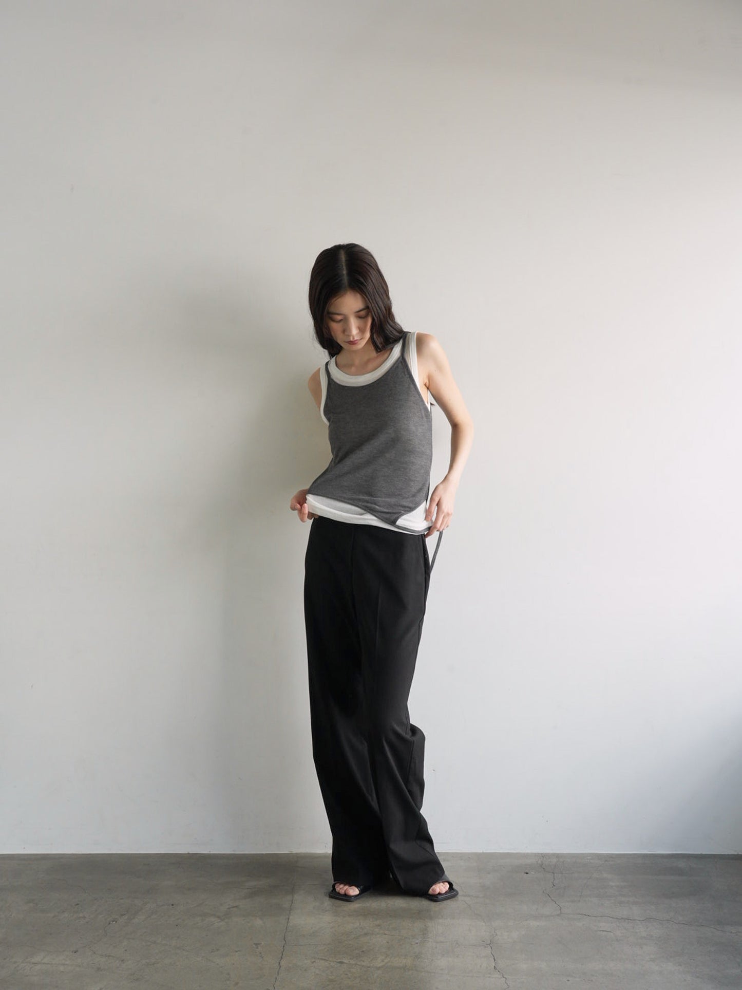 layered tank top
