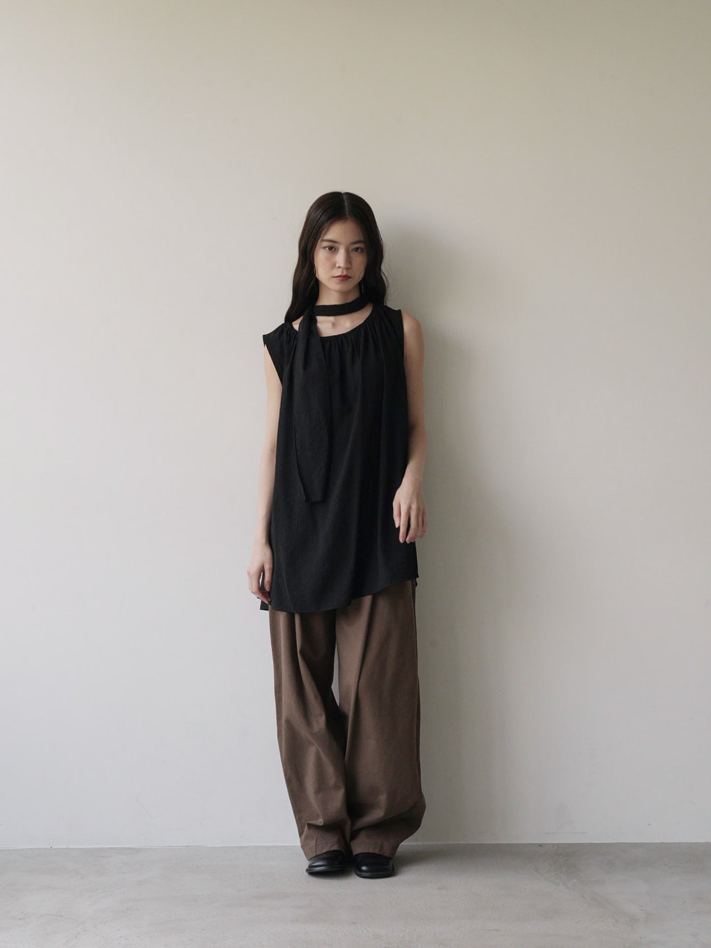 scarf wrinkle one piece