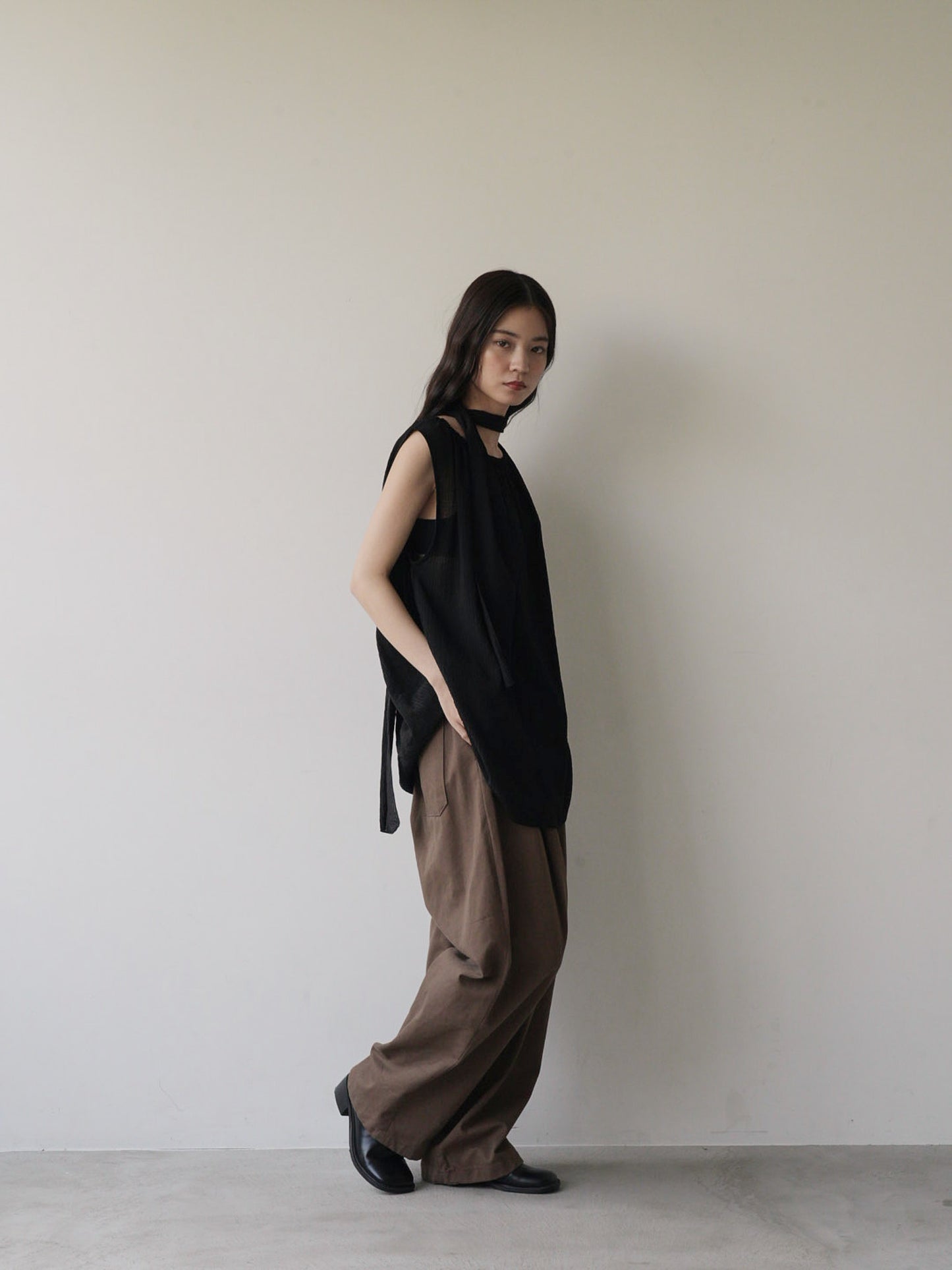 scarf wrinkle one piece