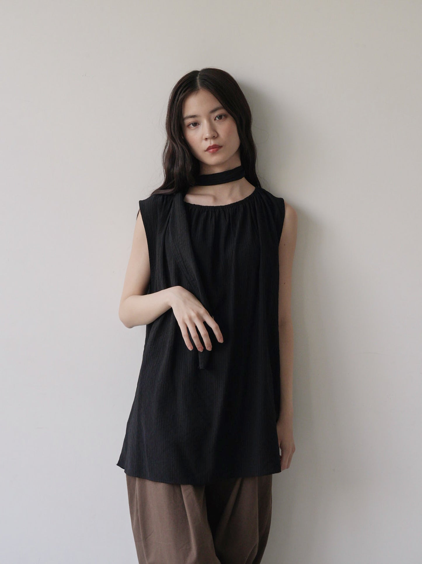 scarf wrinkle one piece