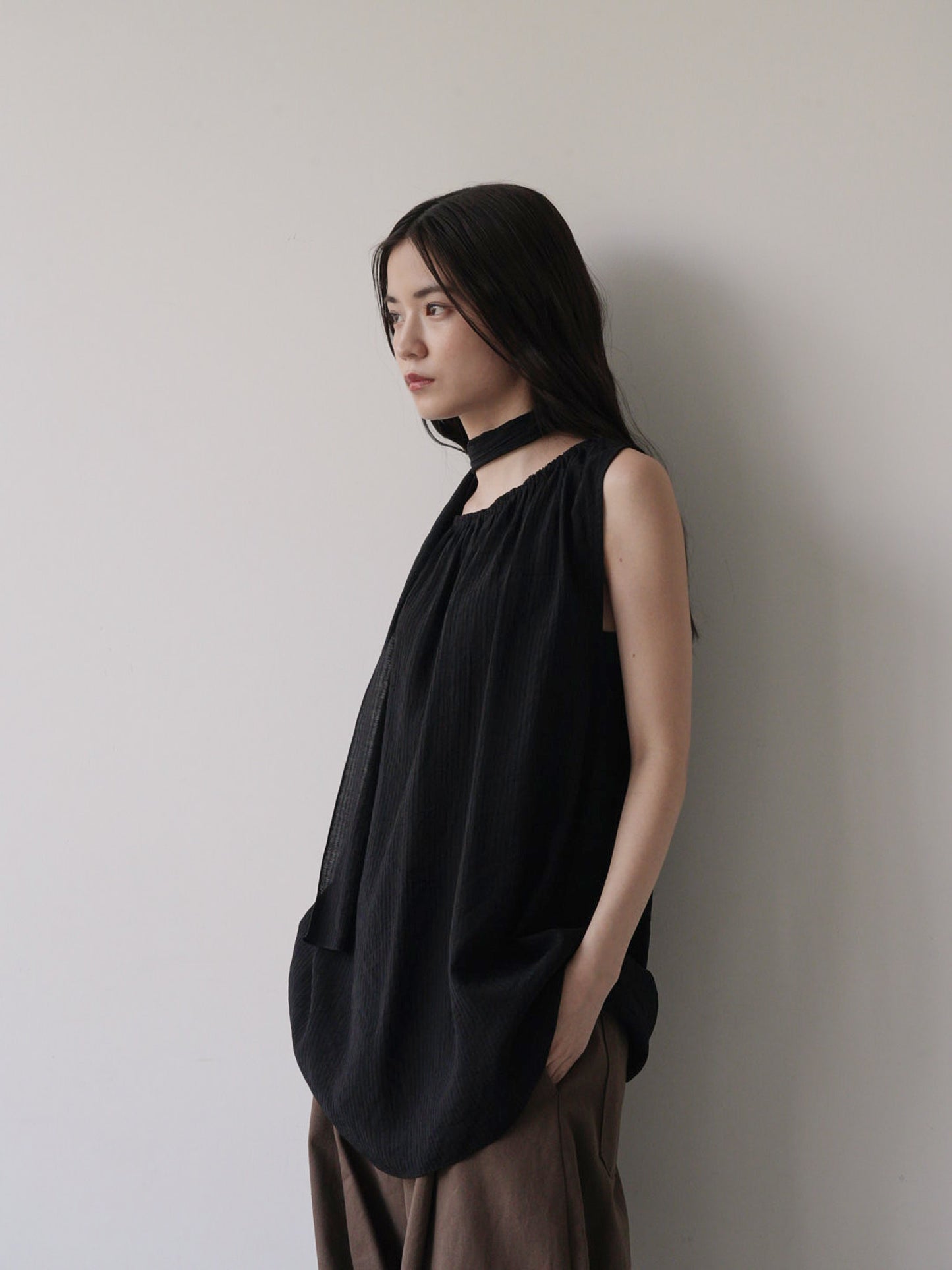 scarf wrinkle one piece