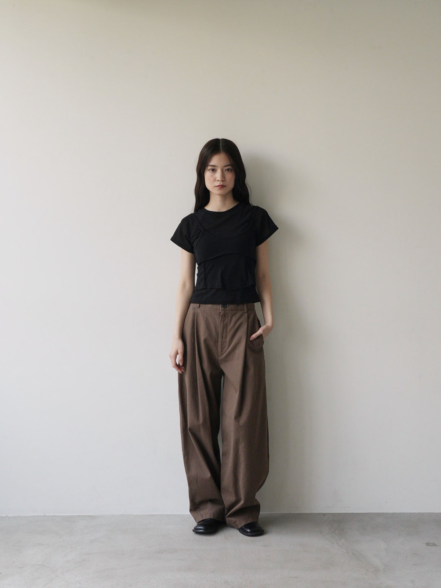 mesh camisole tee