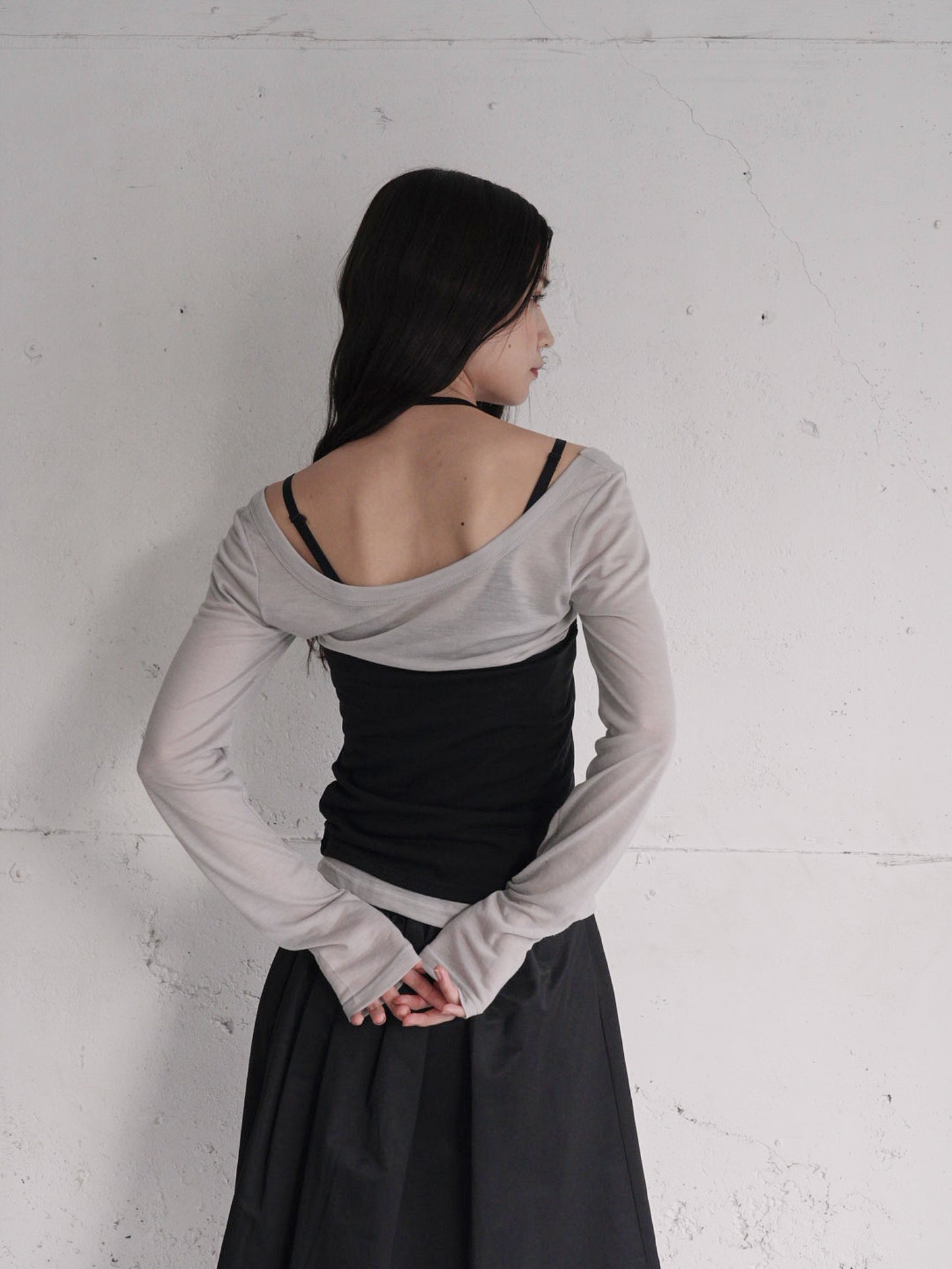 halter layered set tops