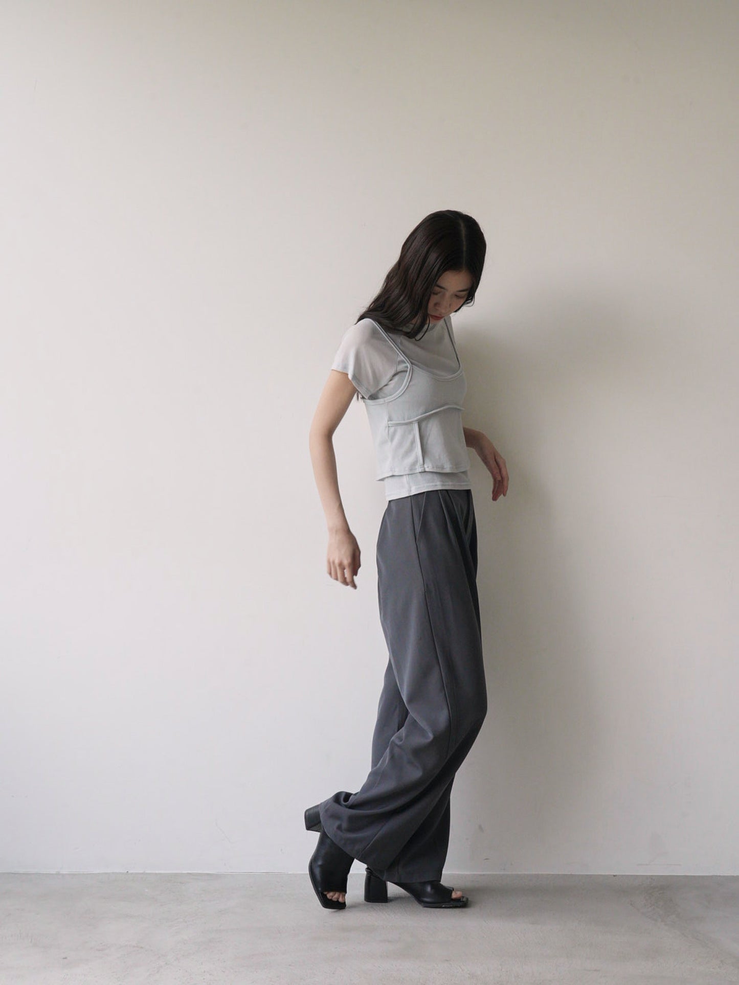 mesh camisole tee