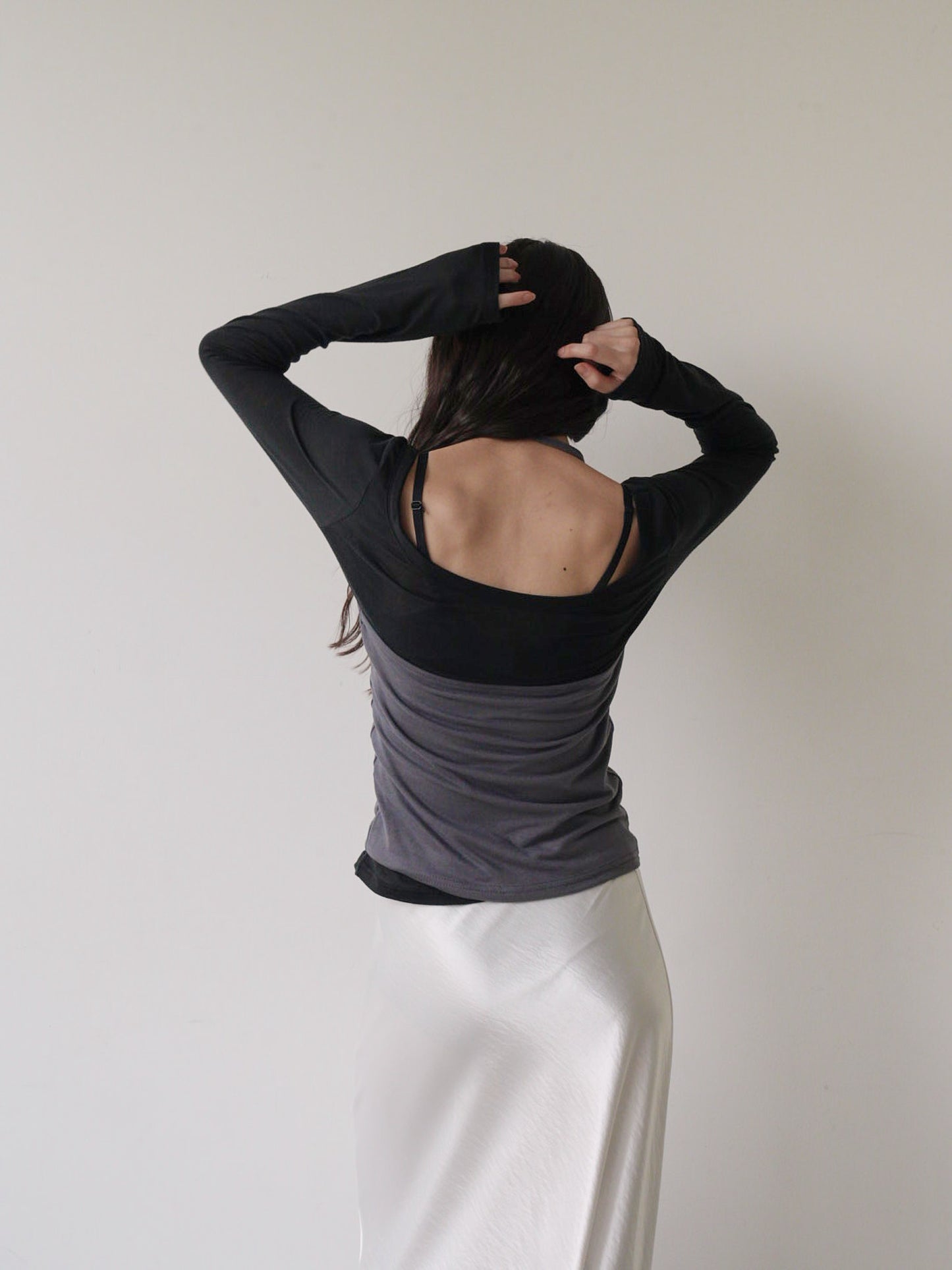 halter layered set tops