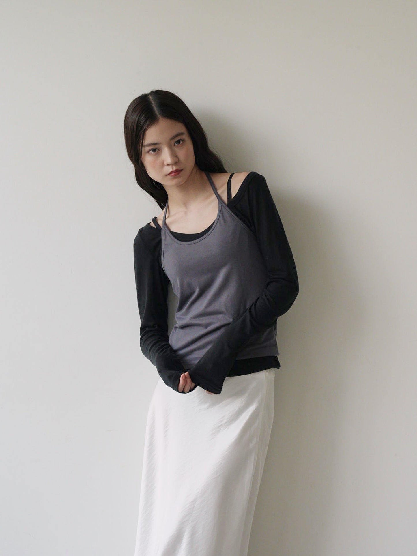 halter layered set tops