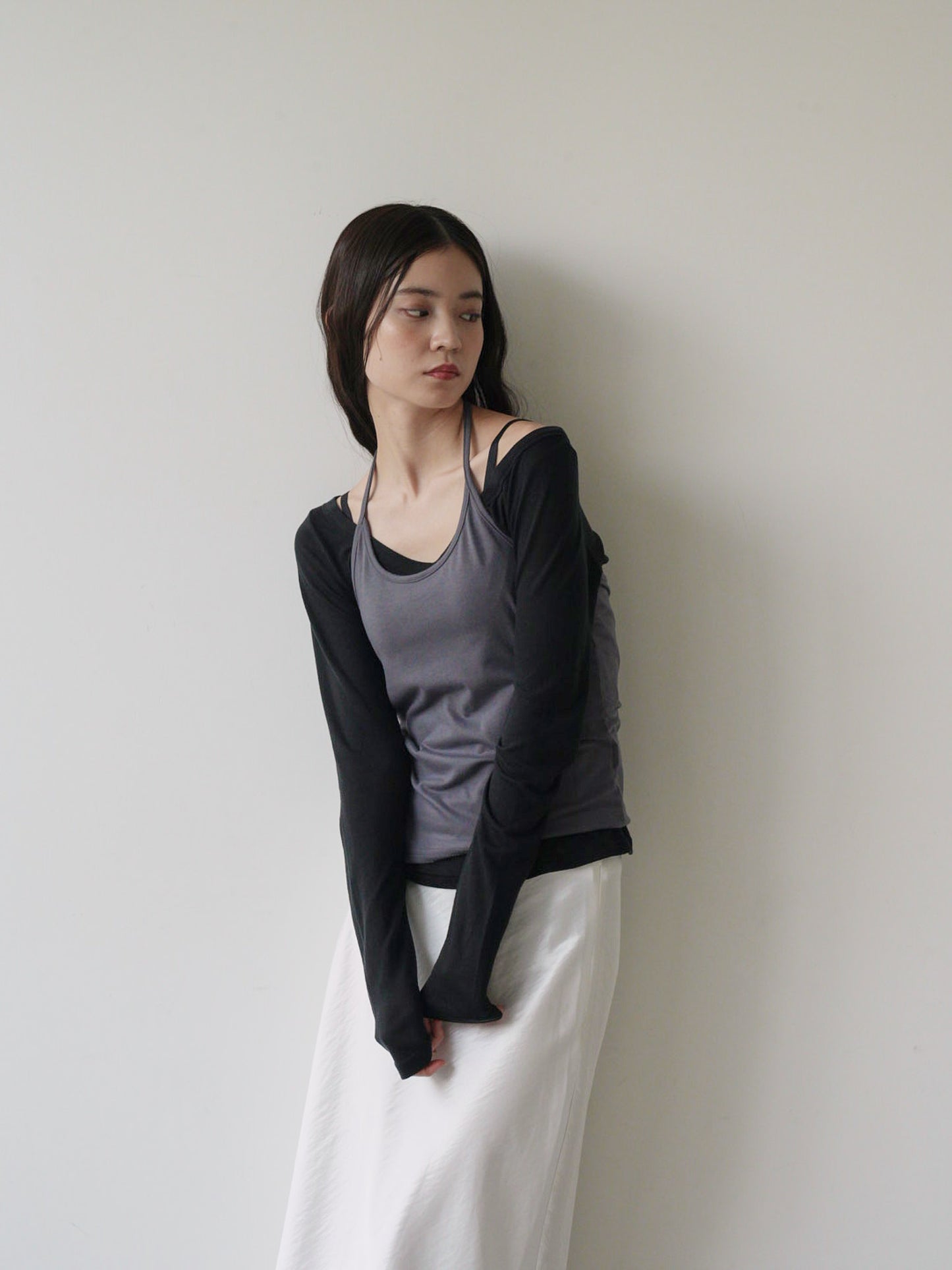 halter layered set tops