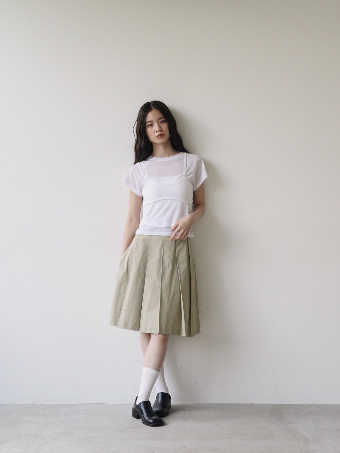 mesh camisole tee