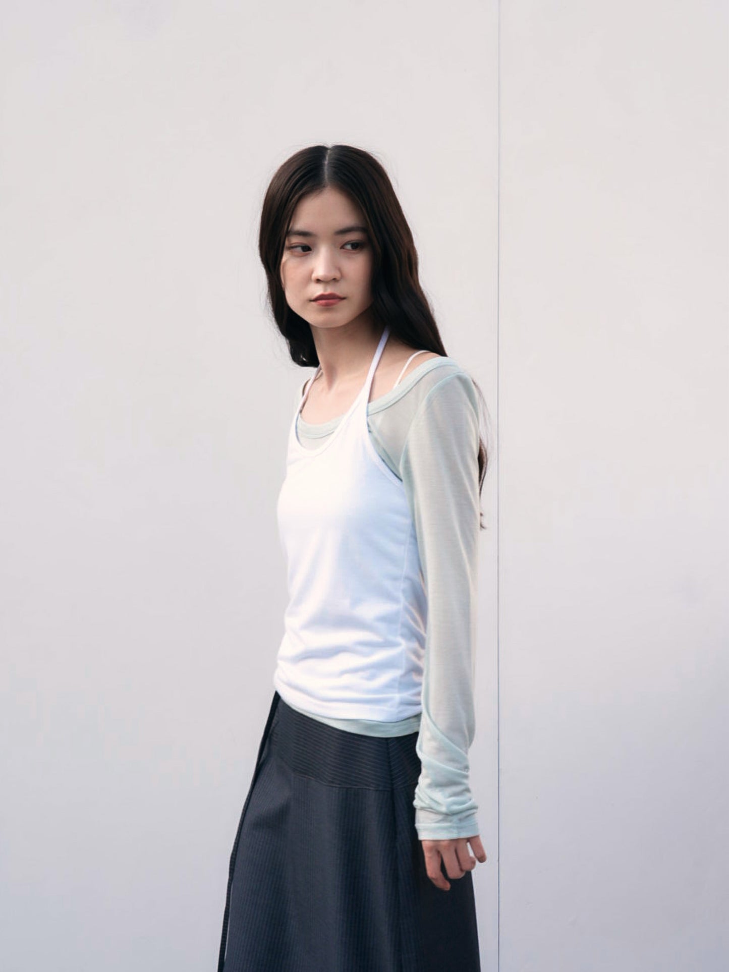 halter layered set tops