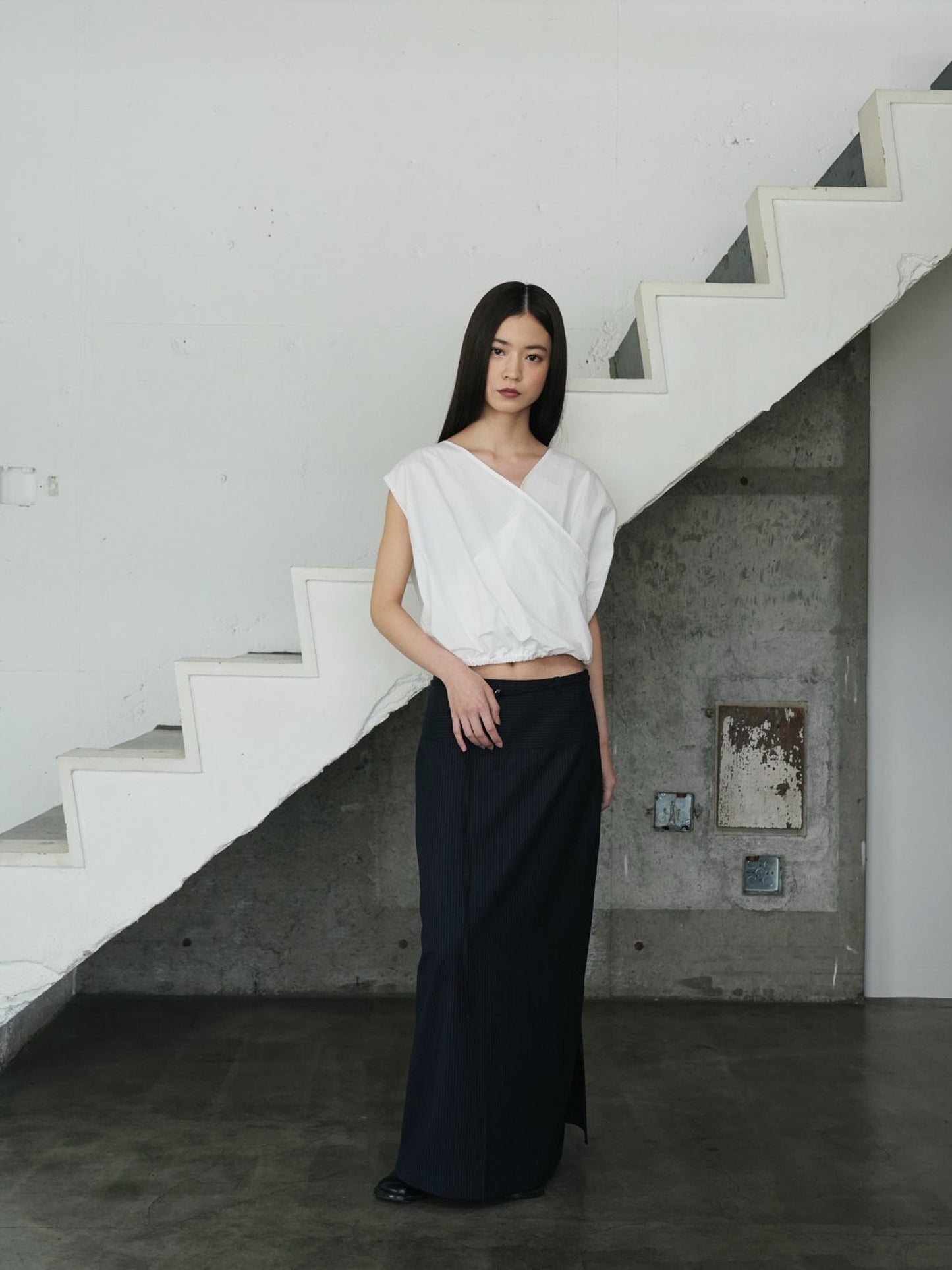 2way wrap blouse