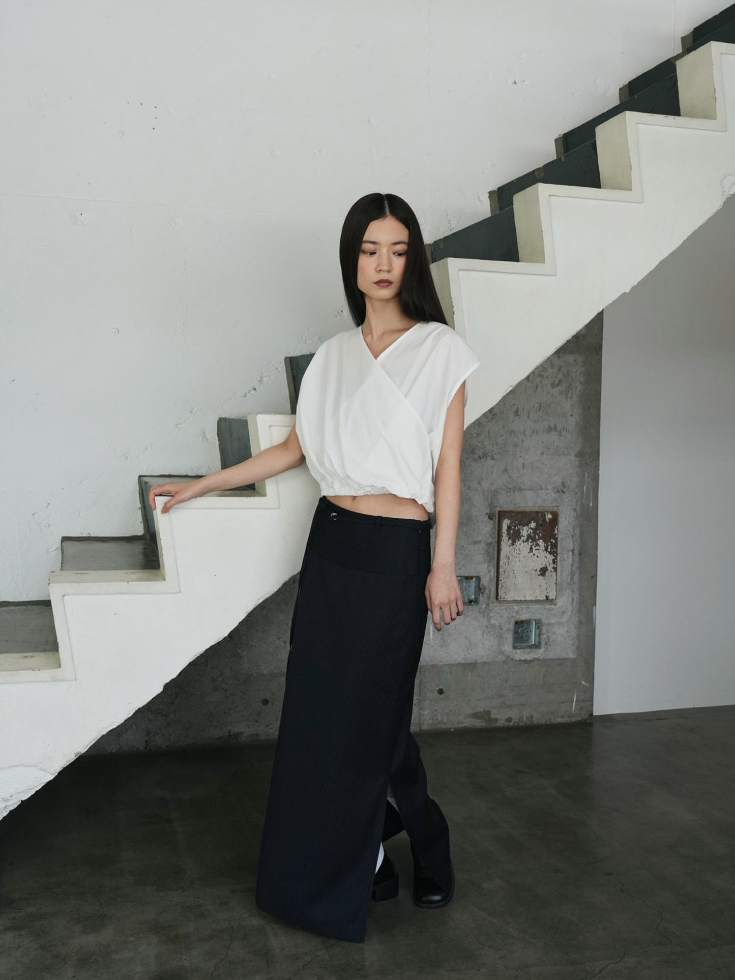 2way wrap blouse