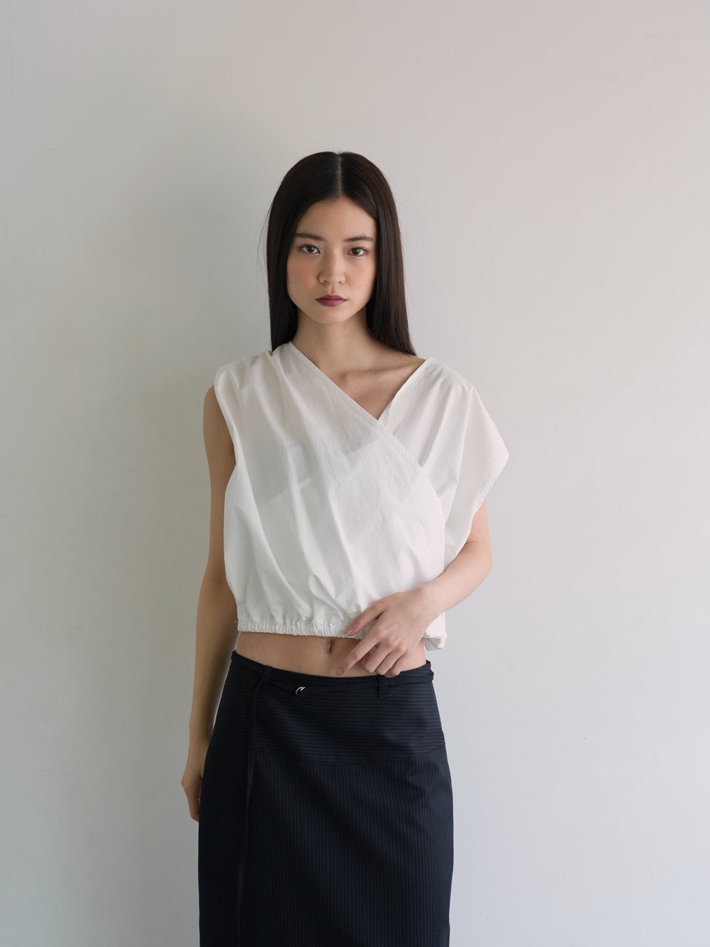 2way wrap blouse