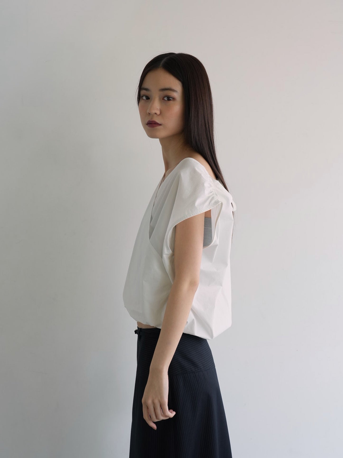 2way wrap blouse