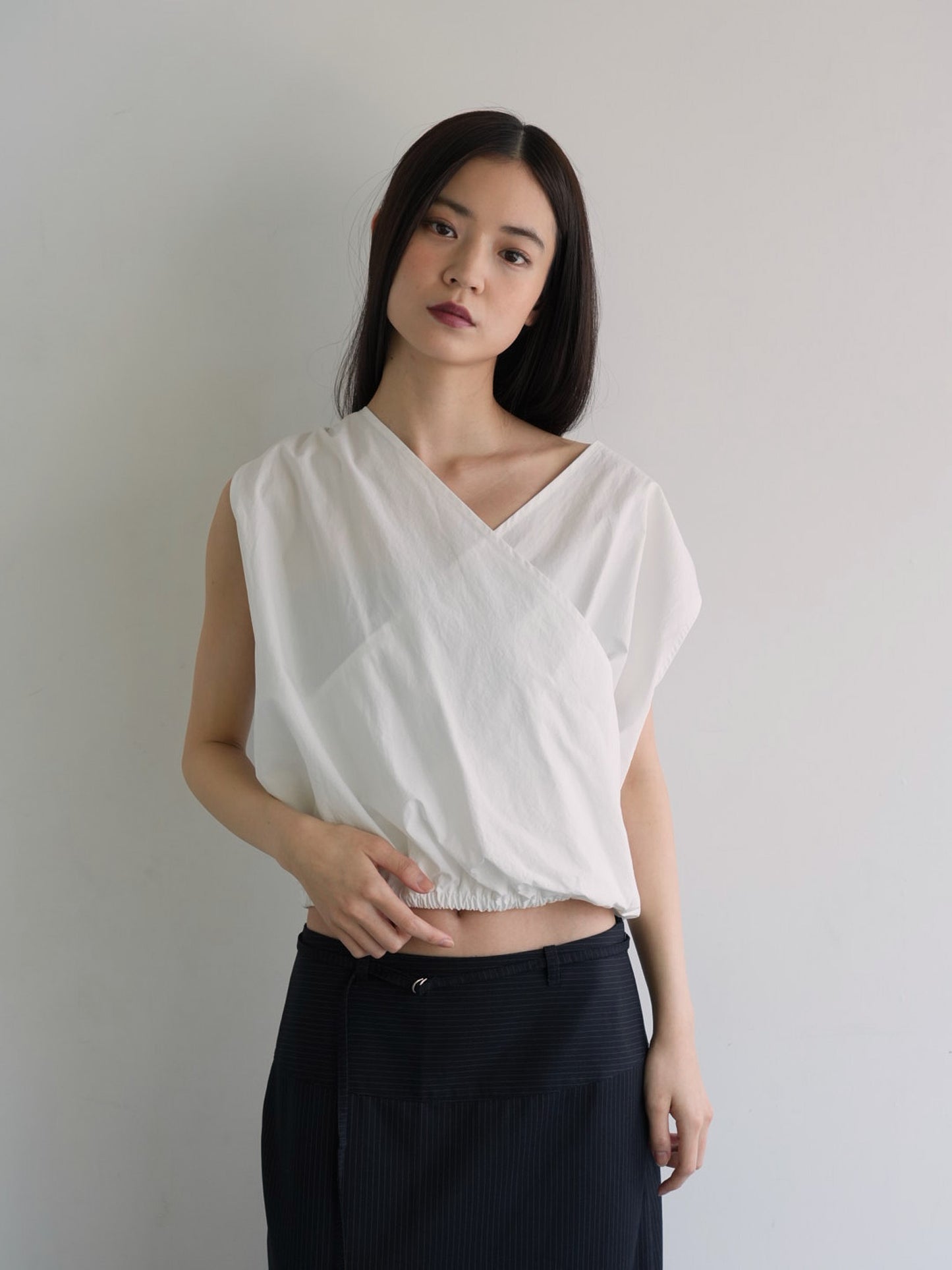 2way wrap blouse