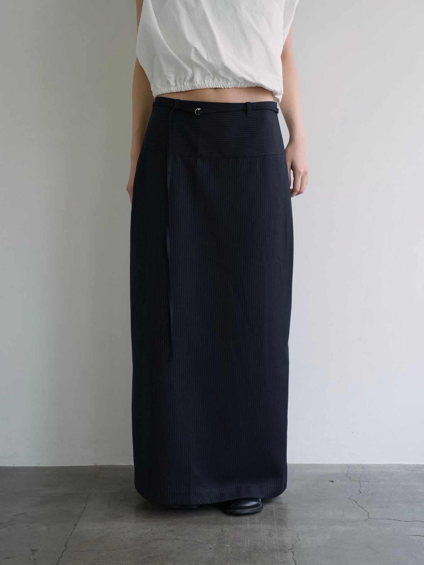 stripe maxi skirt