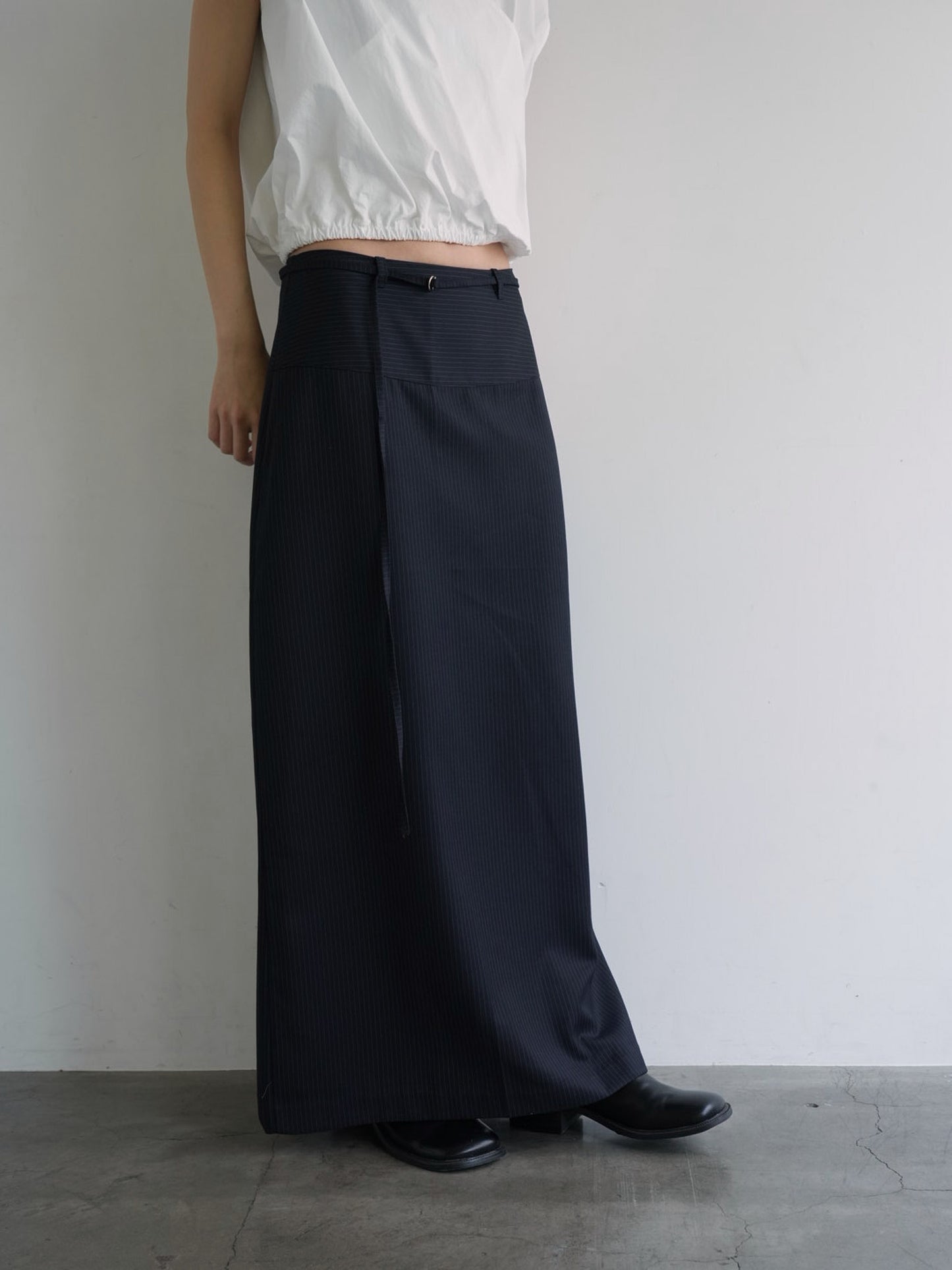 stripe maxi skirt