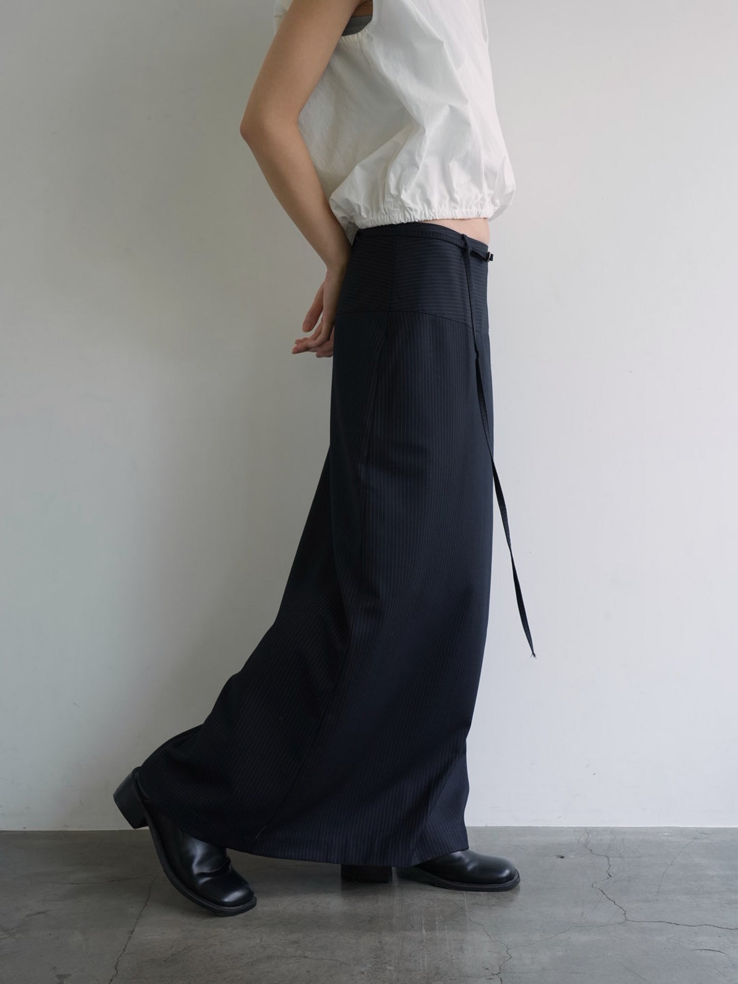 stripe maxi skirt