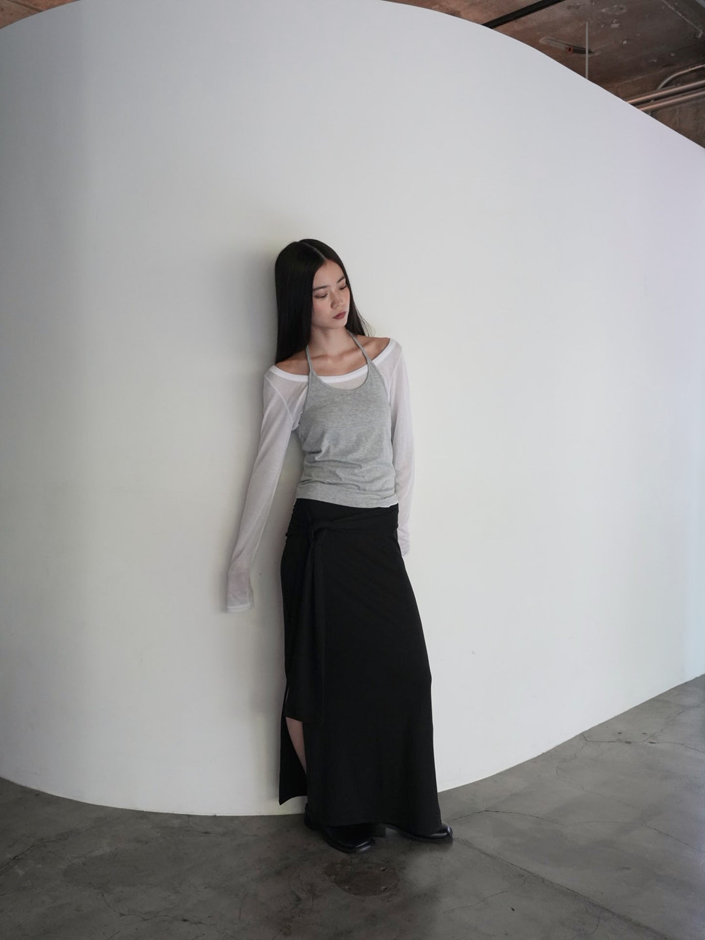 halter layered set tops