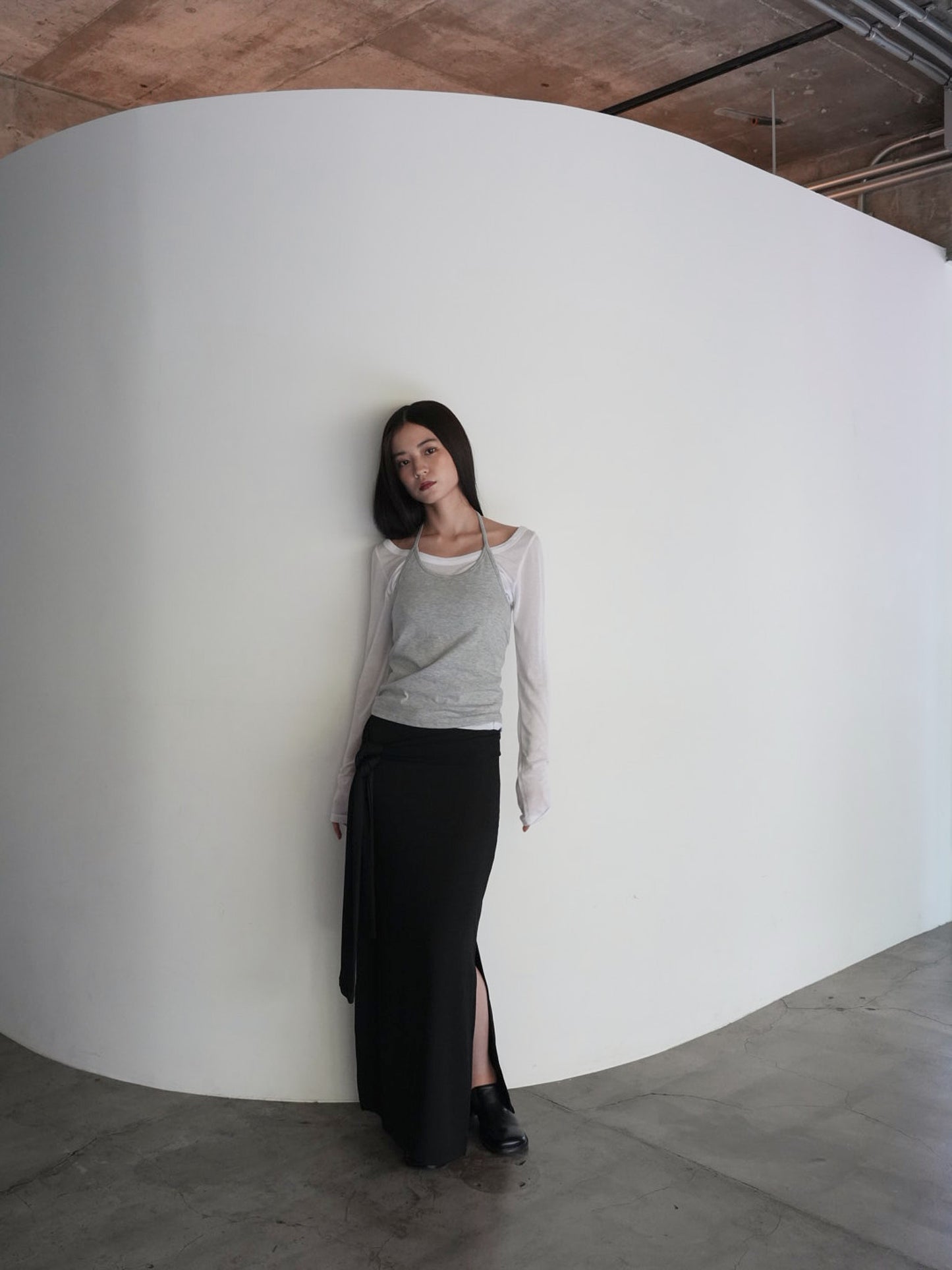 halter layered set tops