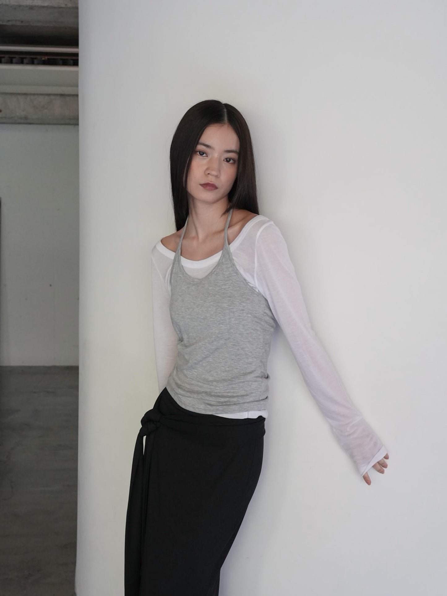 halter layered set tops