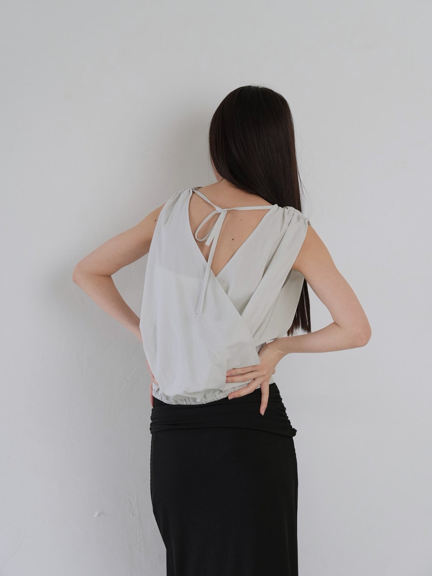 2way wrap blouse