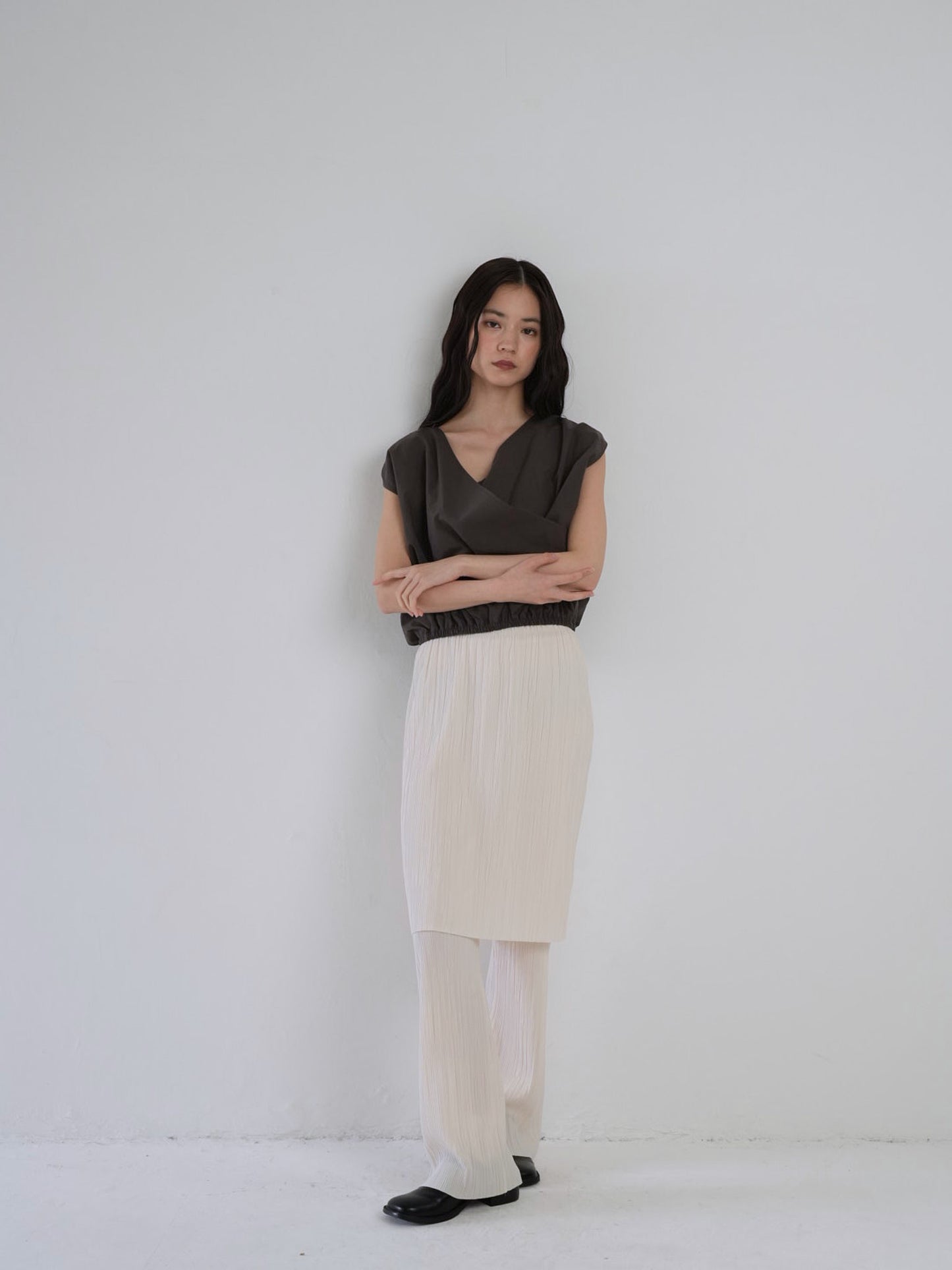 2way wrap blouse