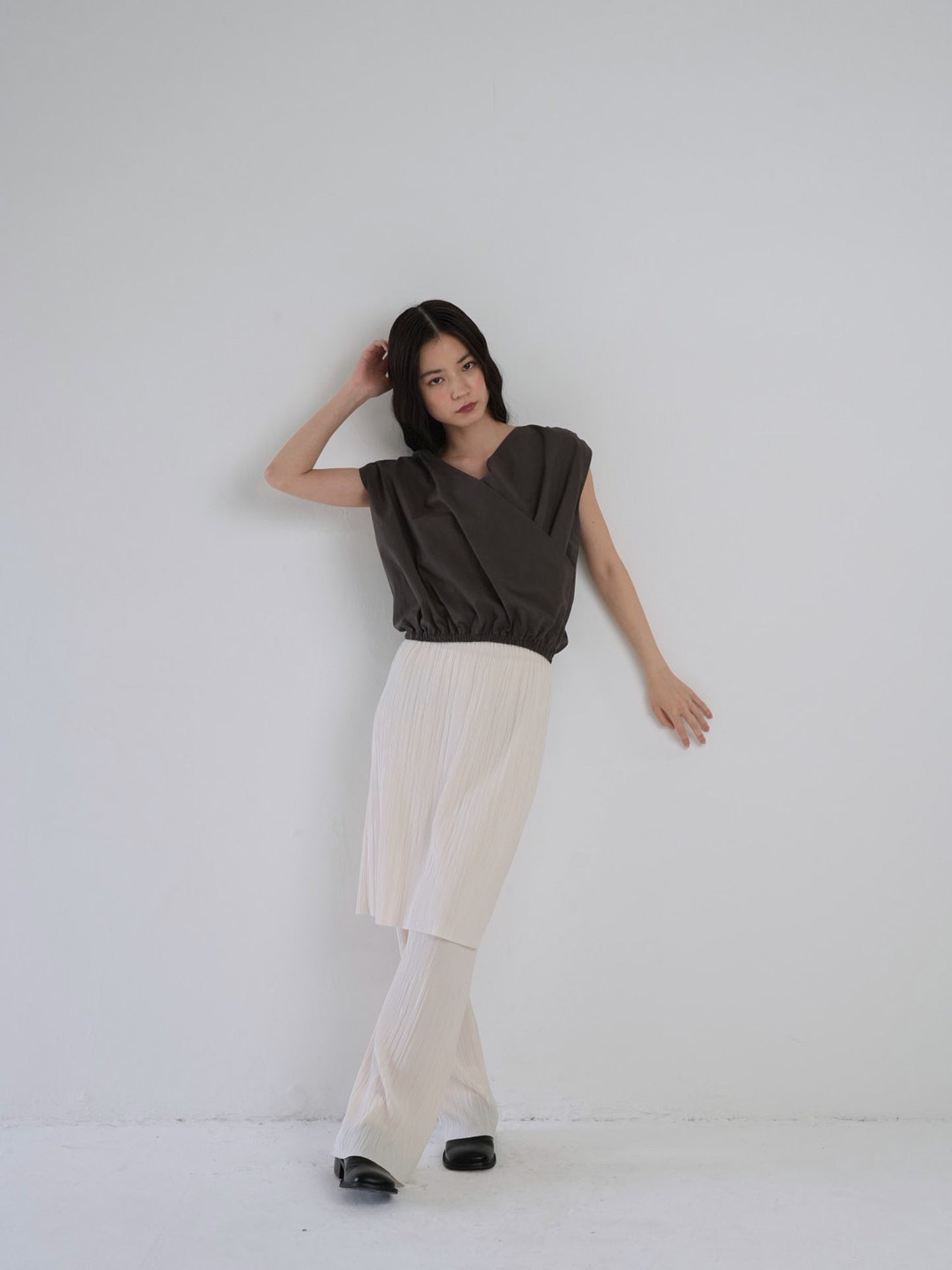 2way wrap blouse