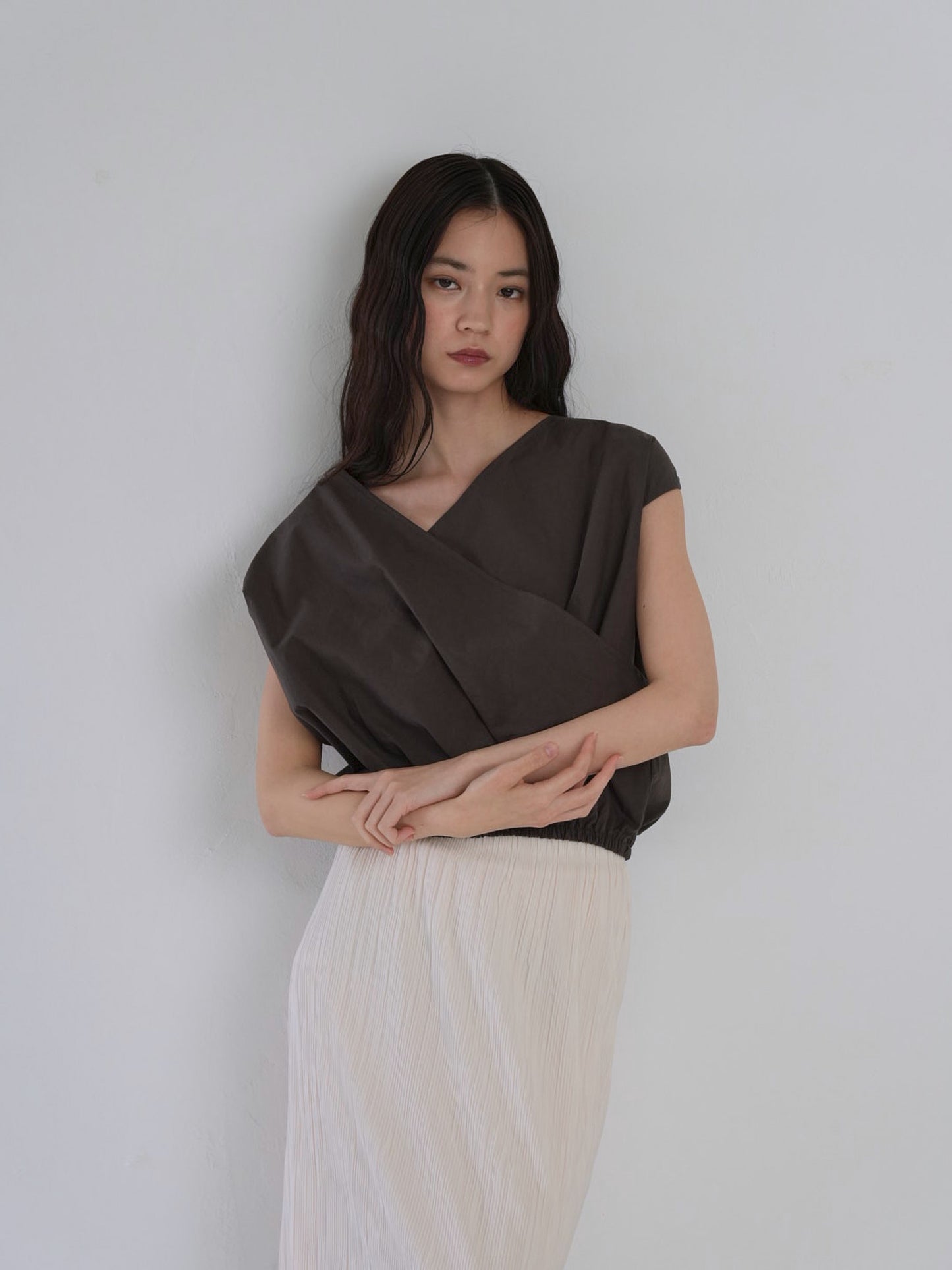 2way wrap blouse