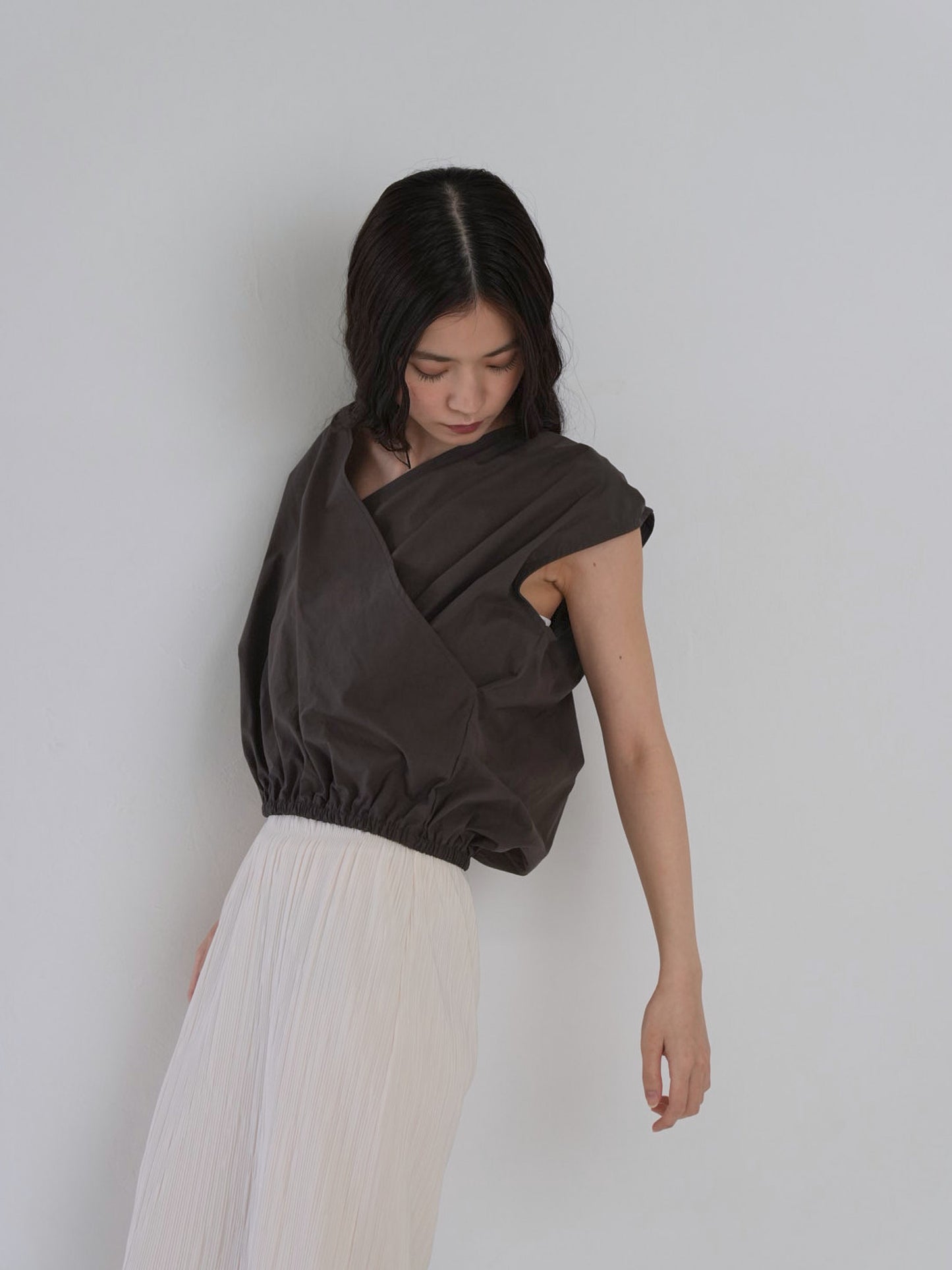 2way wrap blouse