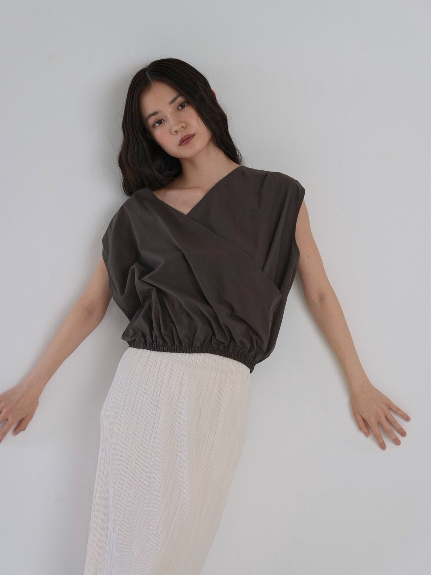 2way wrap blouse