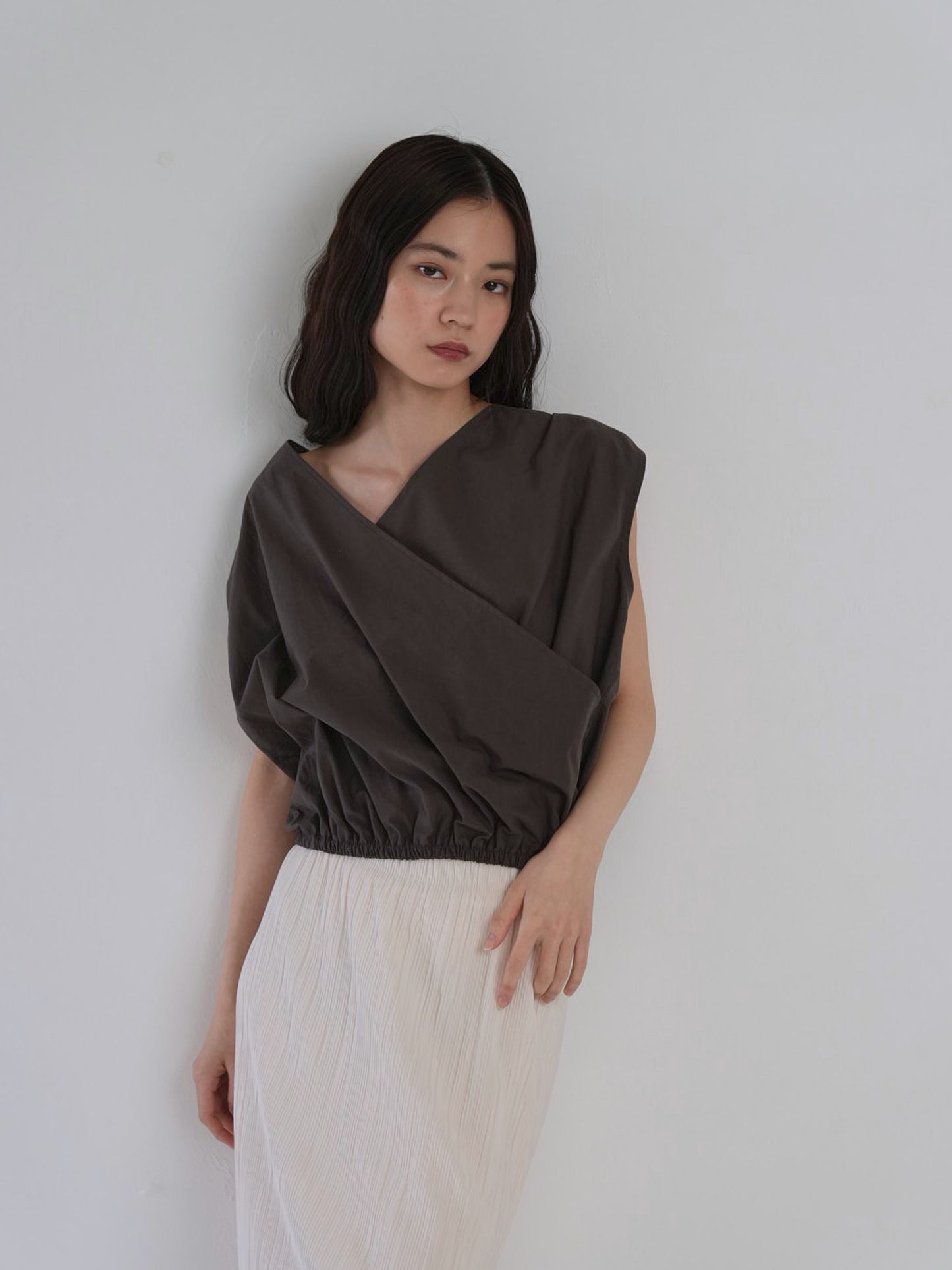 2way wrap blouse