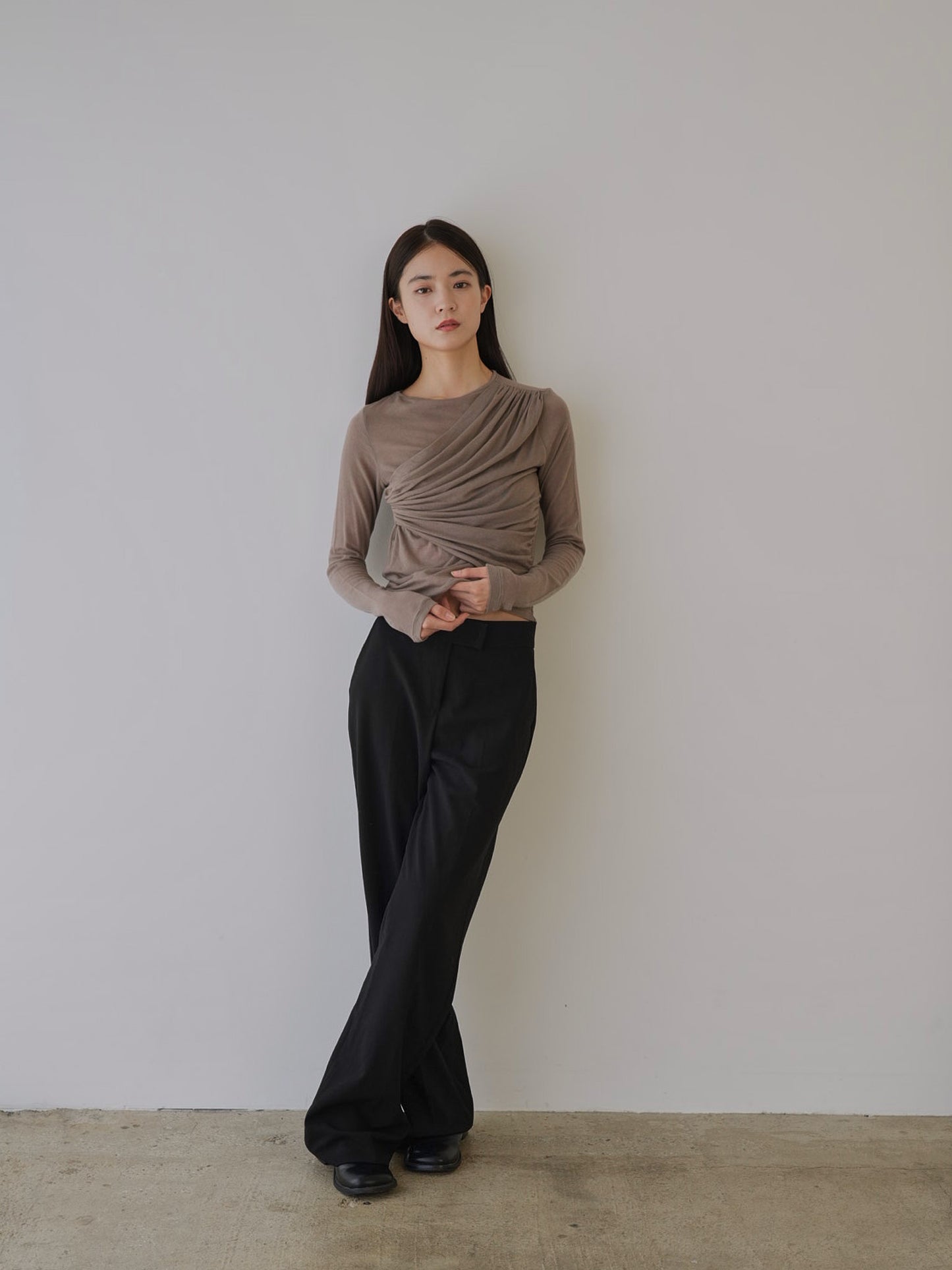 shirring design tops